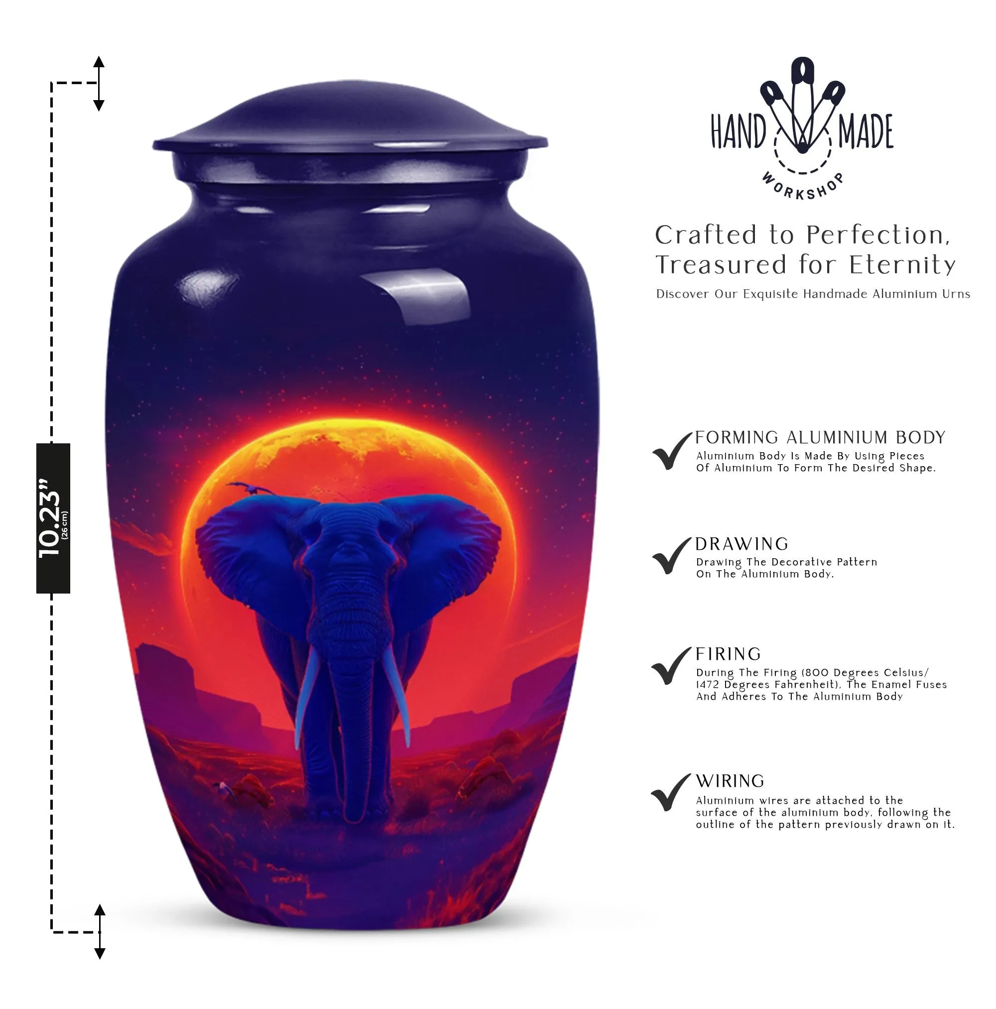 Elephant Urn for Cherished Women Memories - Urn For Mom