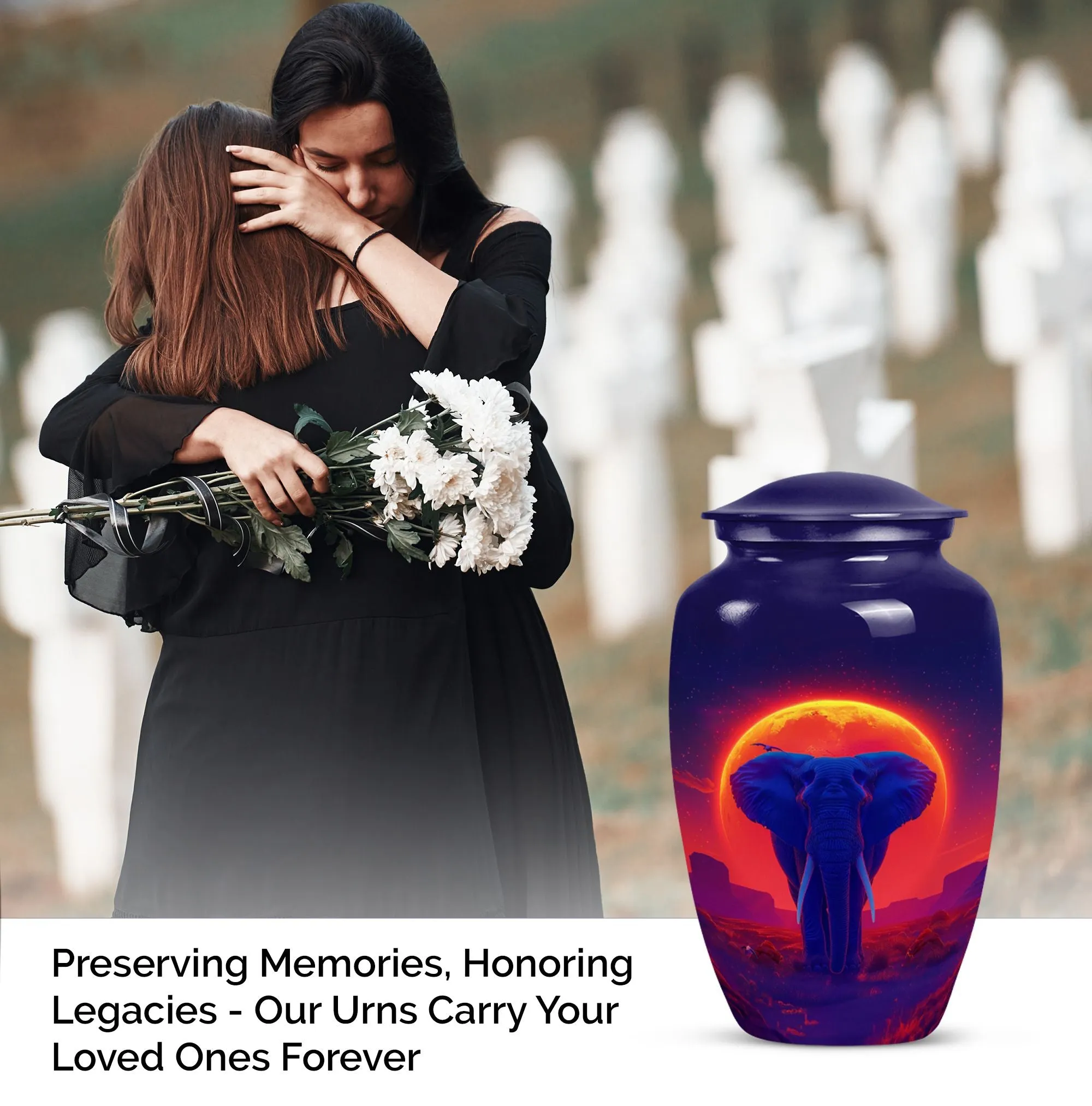 Elephant Urn for Cherished Women Memories - Urn For Mom