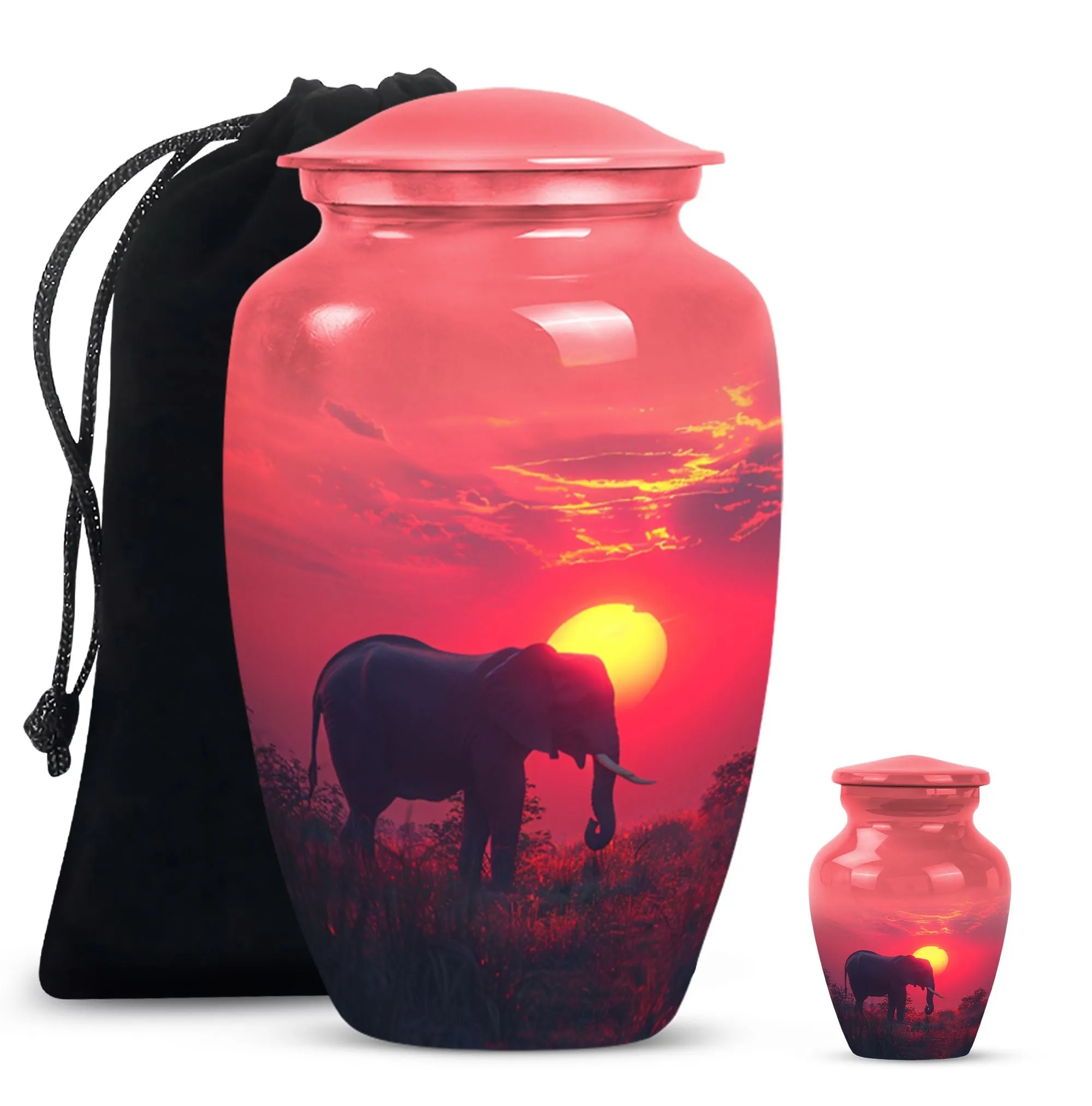 Elephant Urn for Funerals, Uniquely Crafted Cremation Keepsake