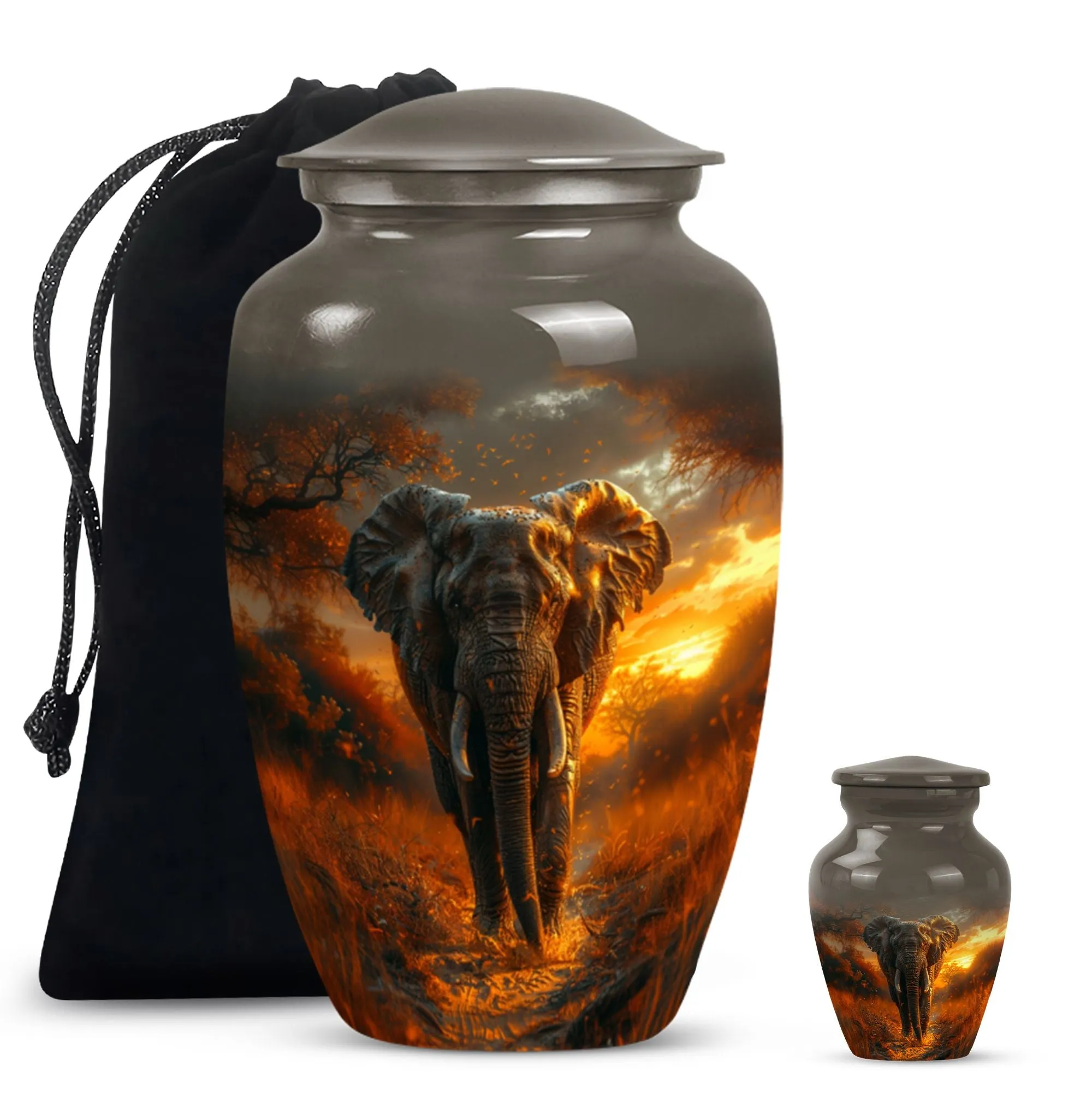 Elephant Urn for Human Ashes - Urn For Cremated Human Ashes