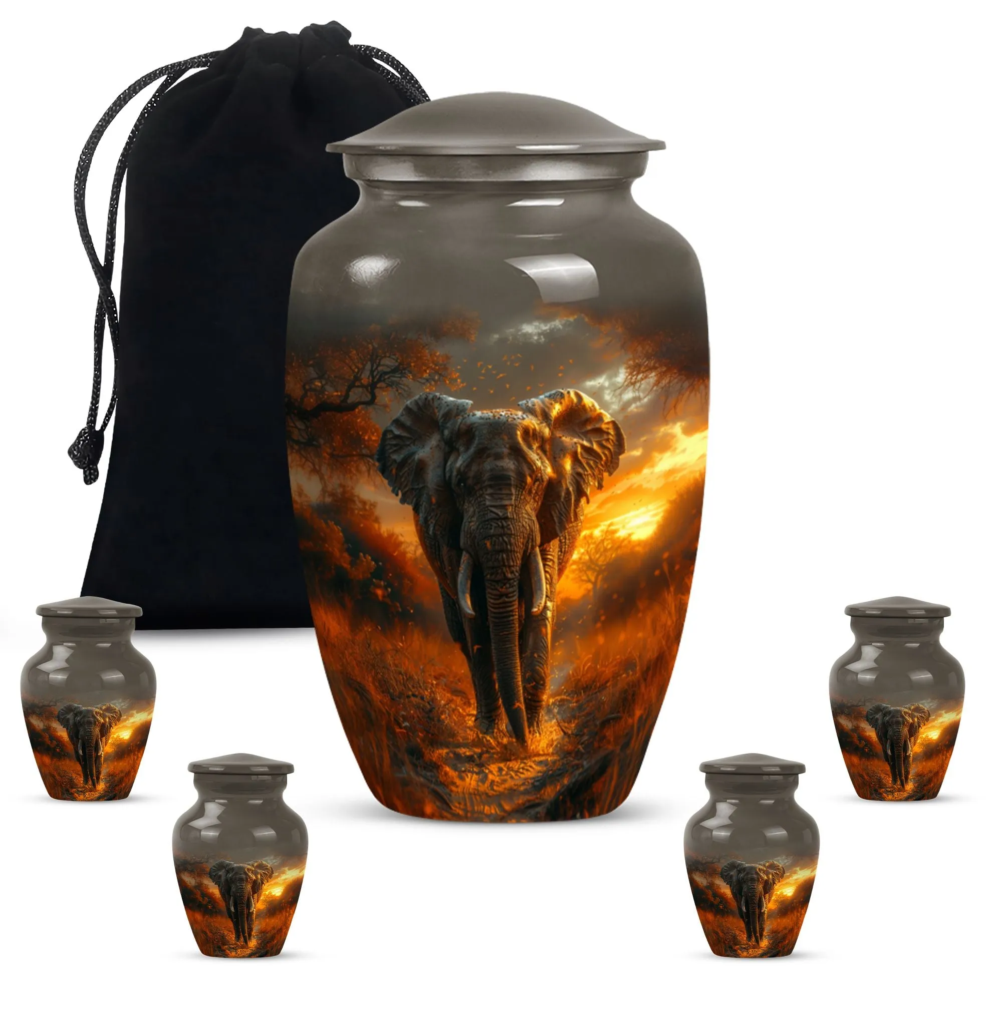Elephant Urn for Human Ashes - Urn For Cremated Human Ashes