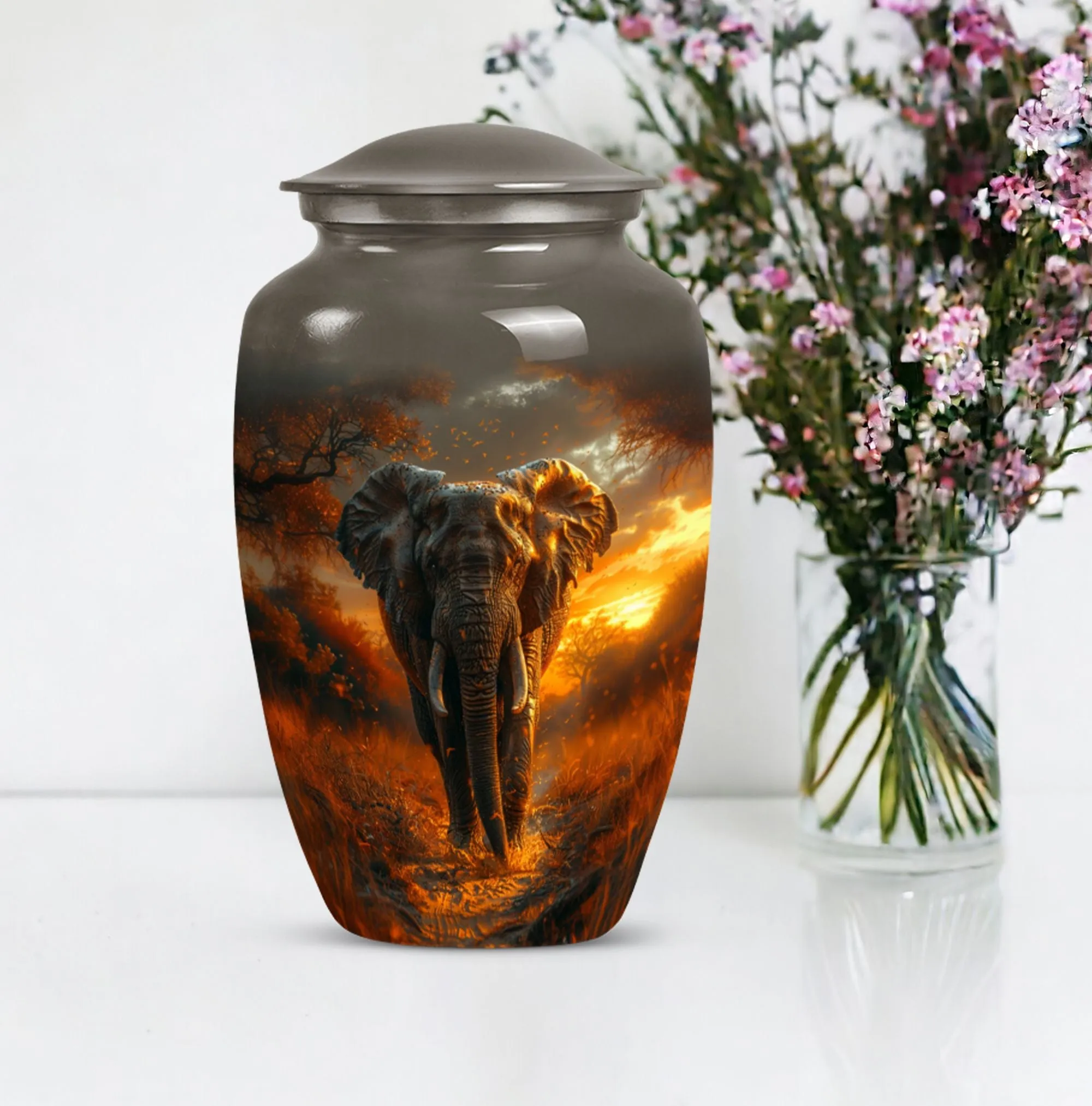Elephant Urn for Human Ashes - Urn For Cremated Human Ashes