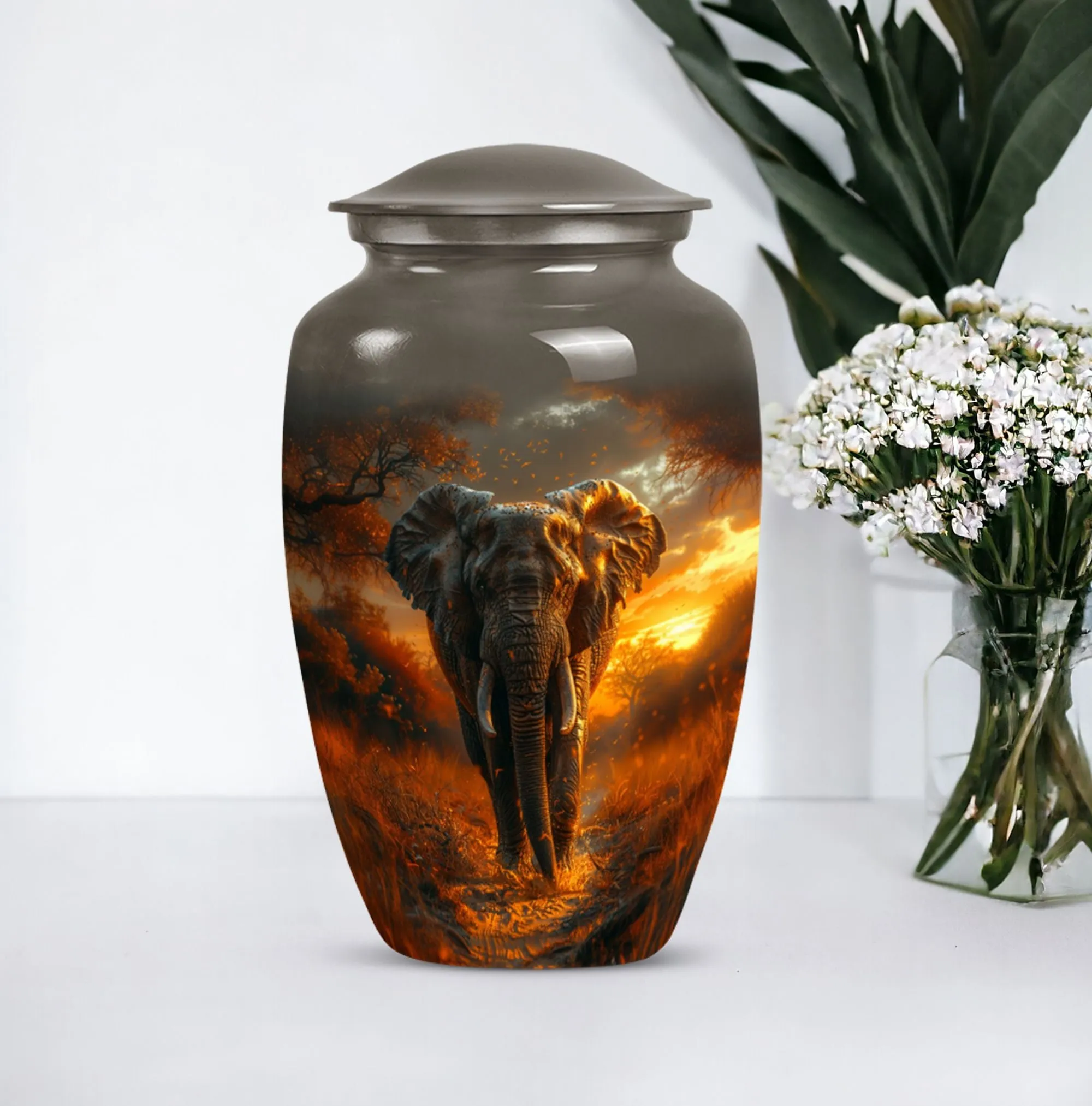 Elephant Urn for Human Ashes - Urn For Cremated Human Ashes