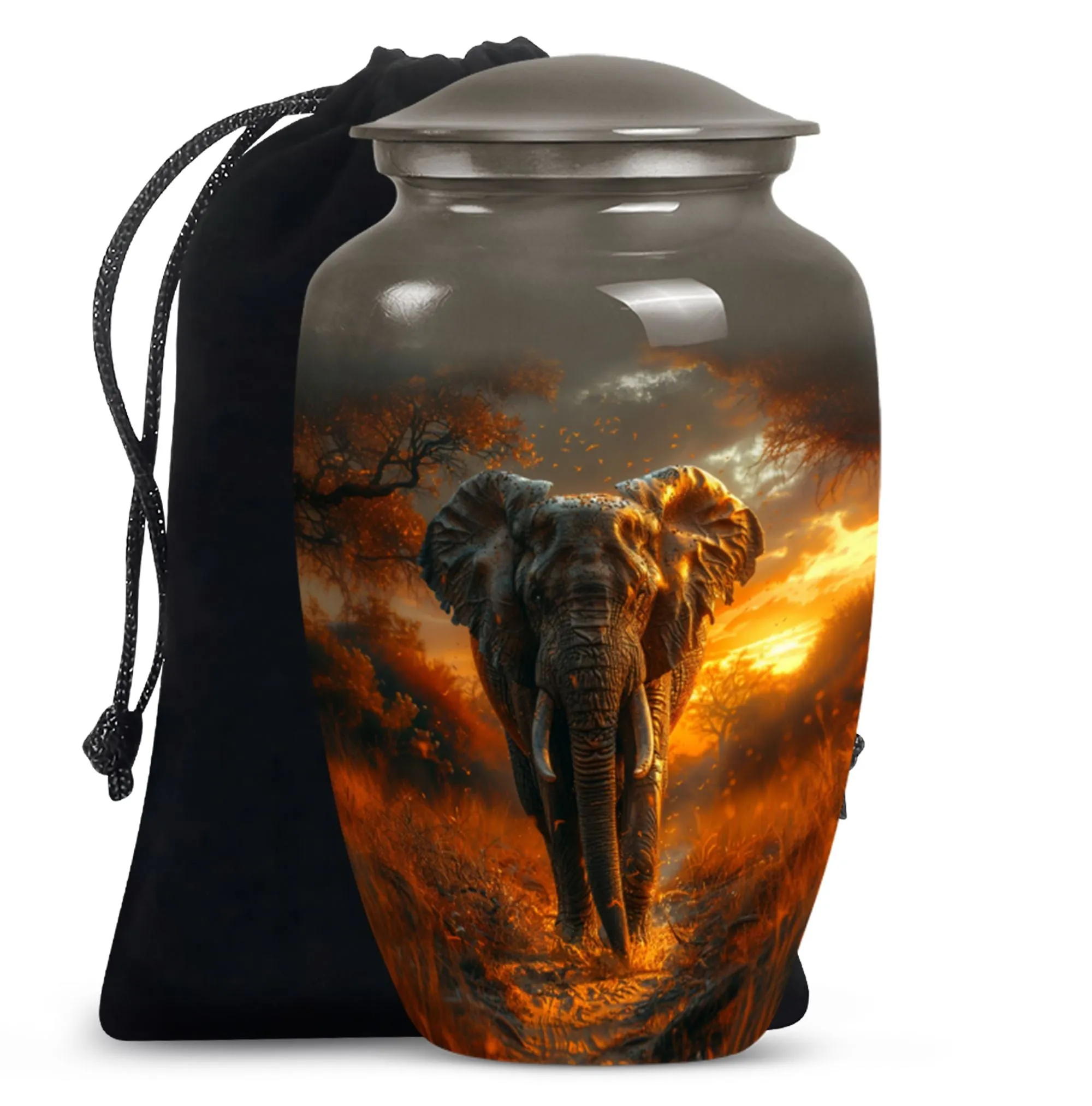 Elephant Urn for Human Ashes - Urn For Cremated Human Ashes