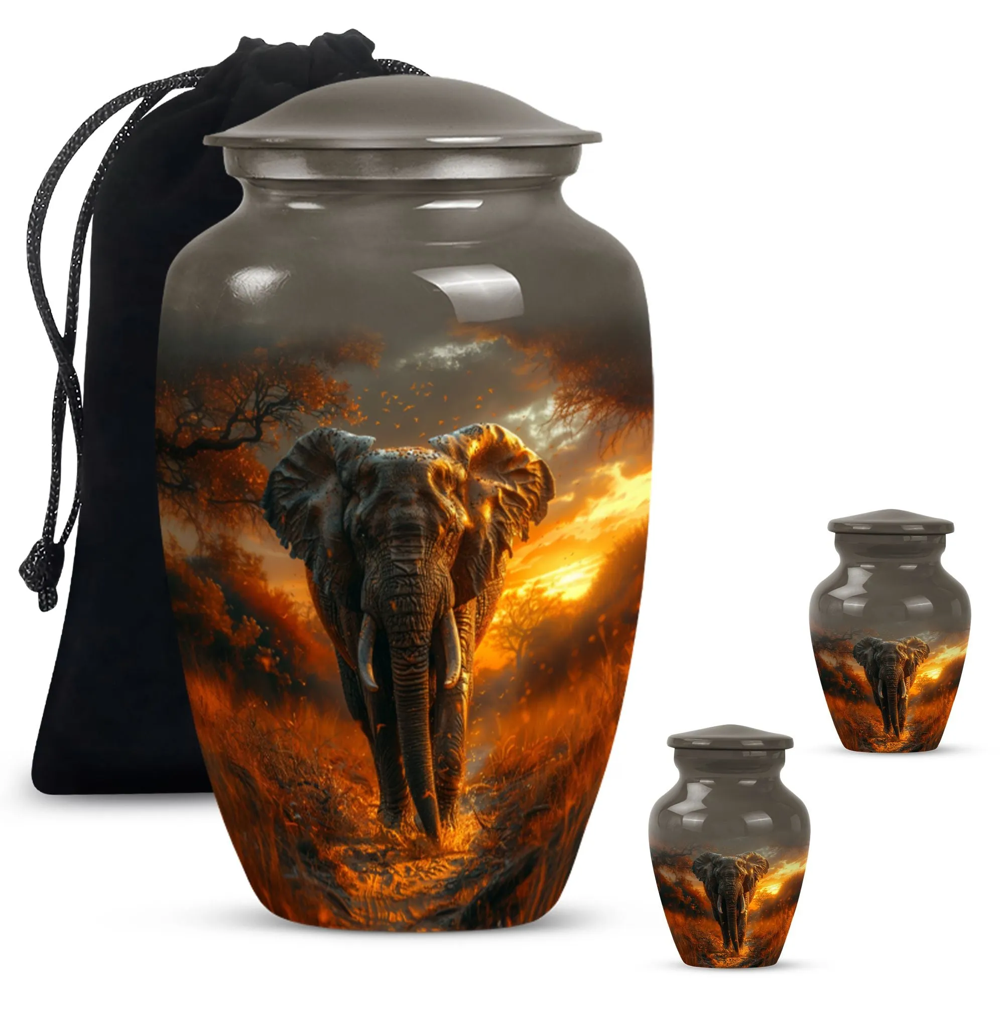 Elephant Urn for Human Ashes - Urn For Cremated Human Ashes