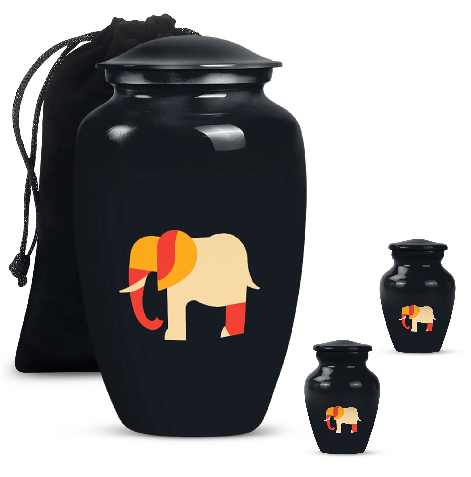Elephant Urn Tribute: Memorial Cremation Urn for the Adult Male