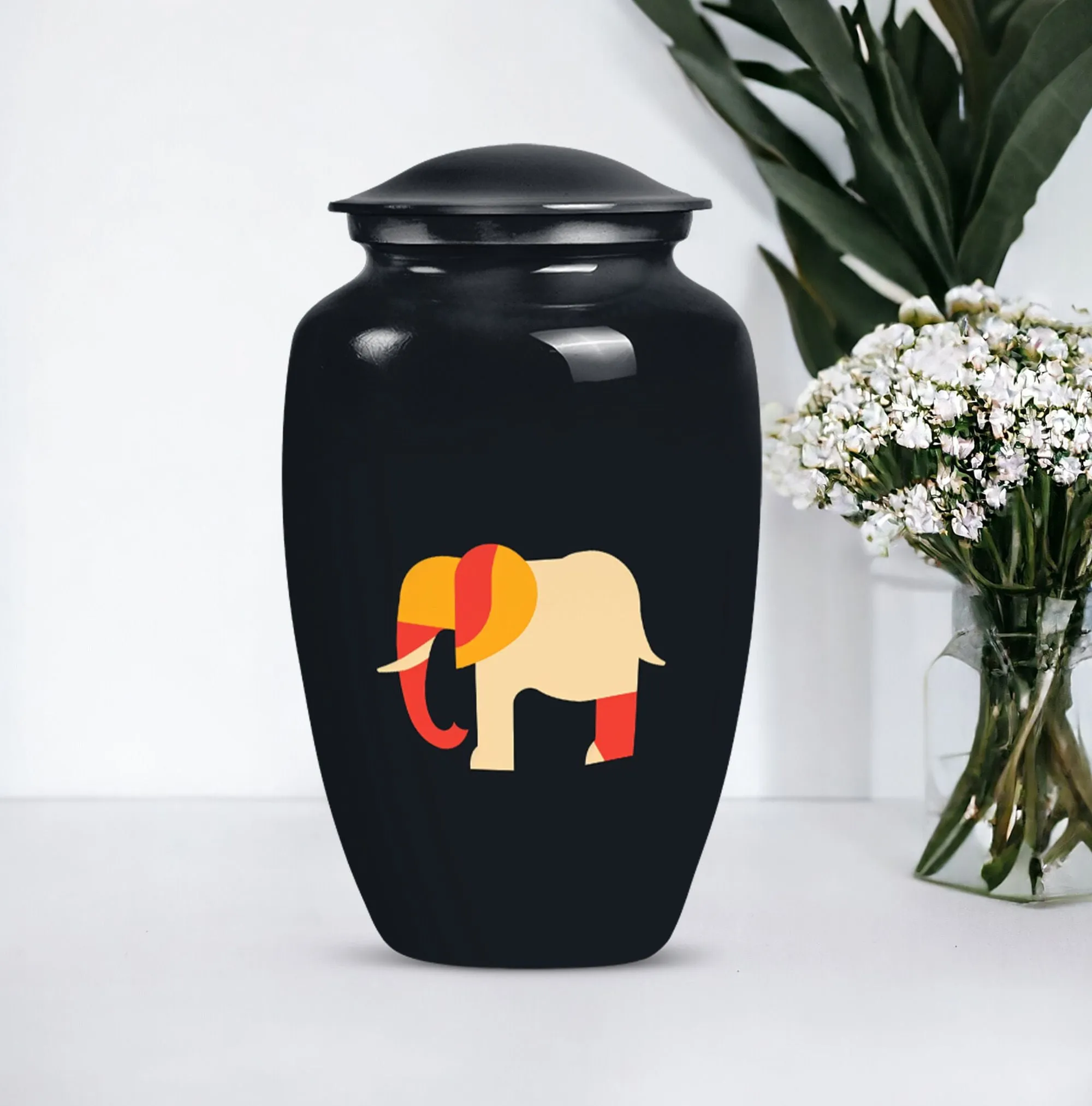 Elephant Urn Tribute: Memorial Cremation Urn for the Adult Male