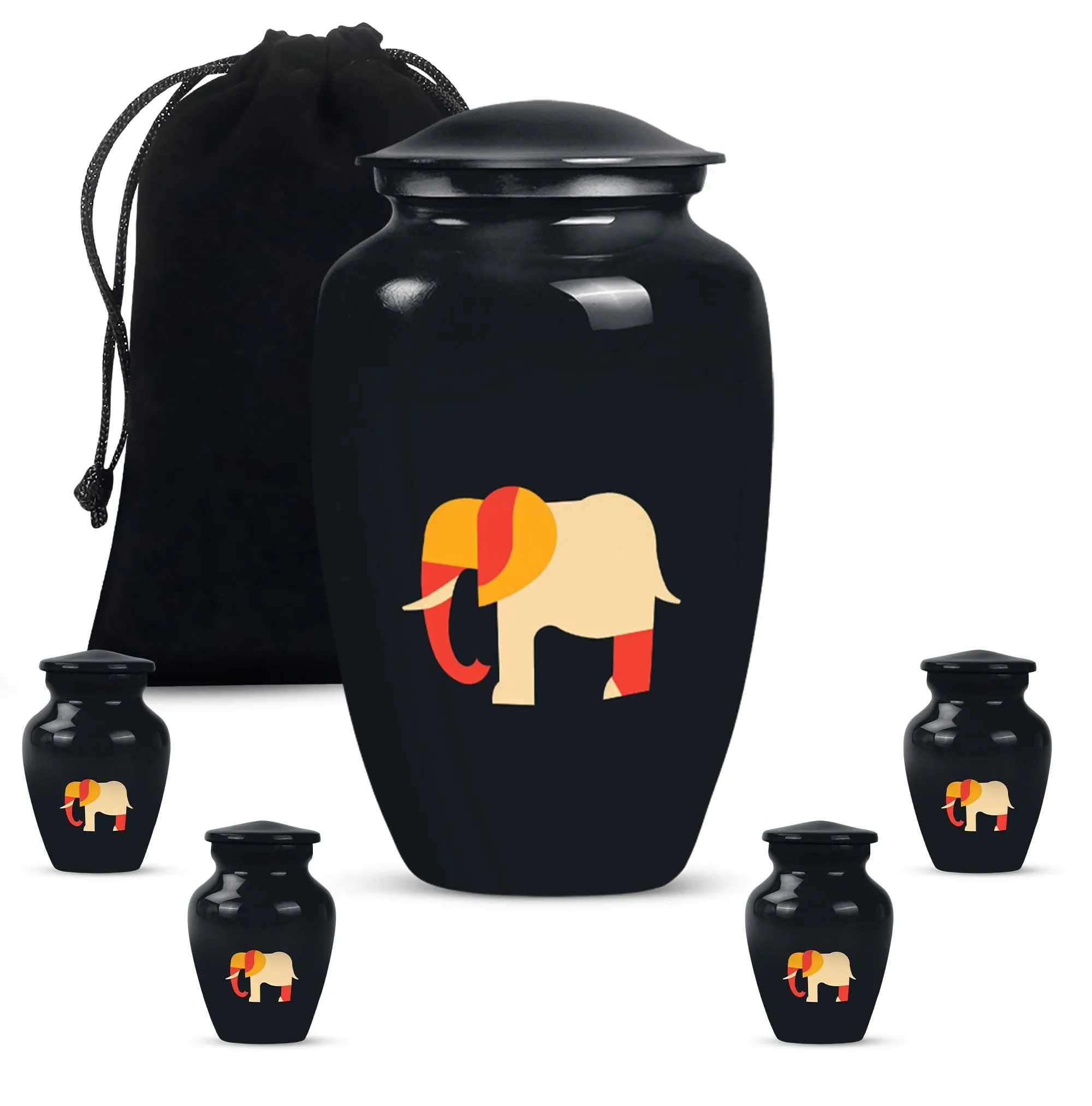 Elephant Urn Tribute: Memorial Cremation Urn for the Adult Male
