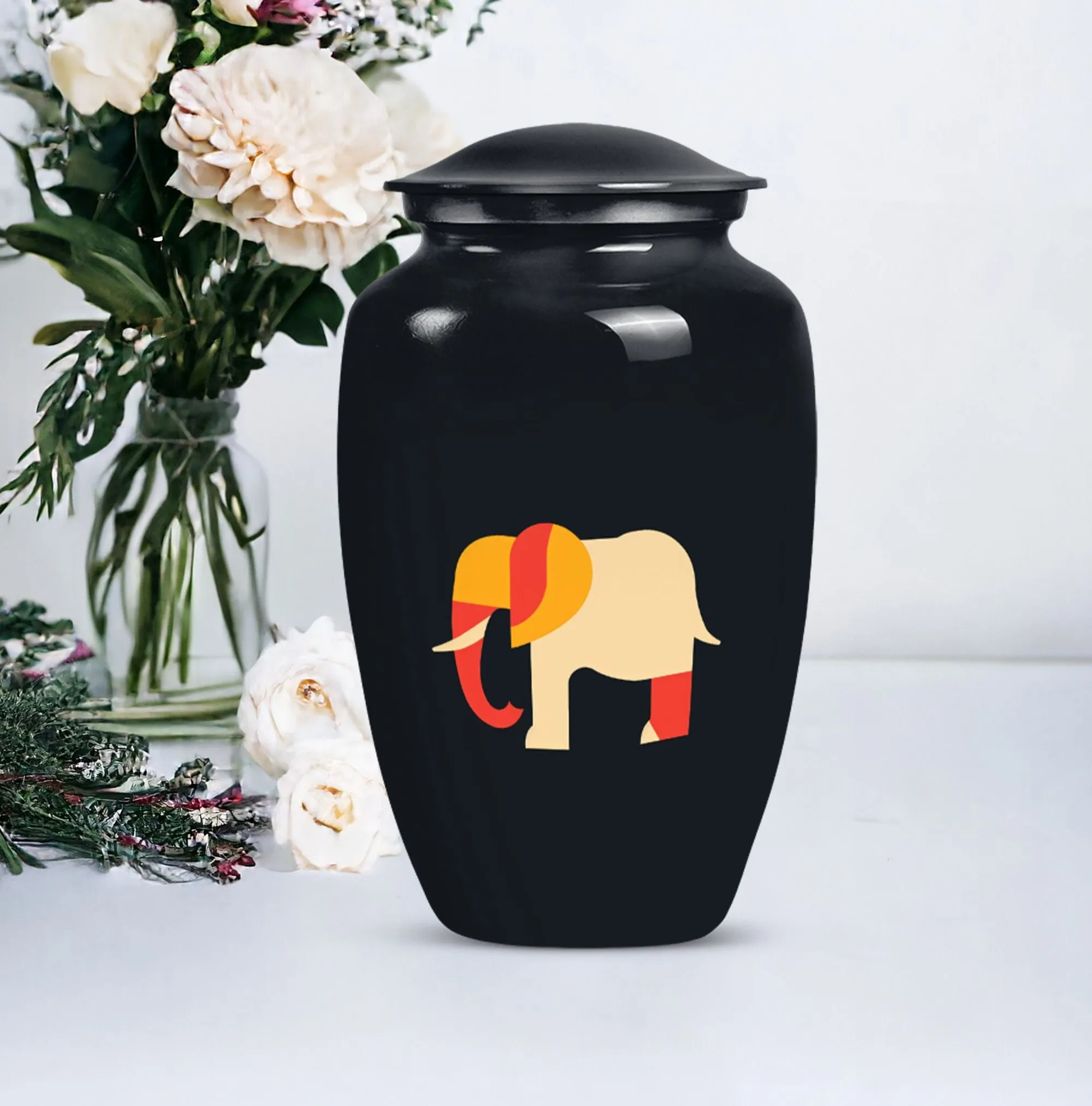 Elephant Urn Tribute: Memorial Cremation Urn for the Adult Male