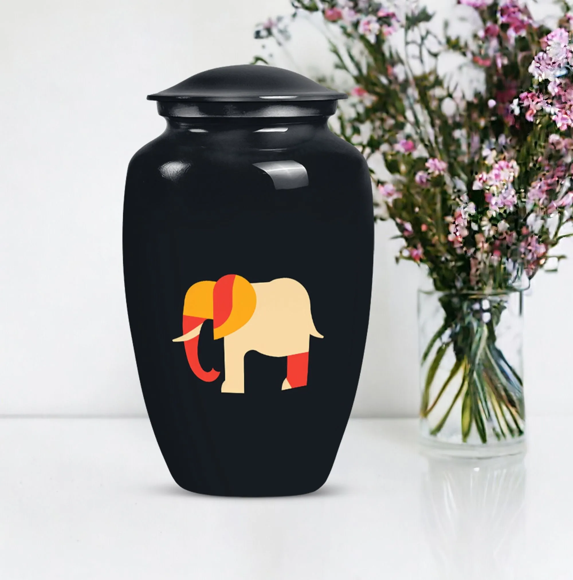Elephant Urn Tribute: Memorial Cremation Urn for the Adult Male