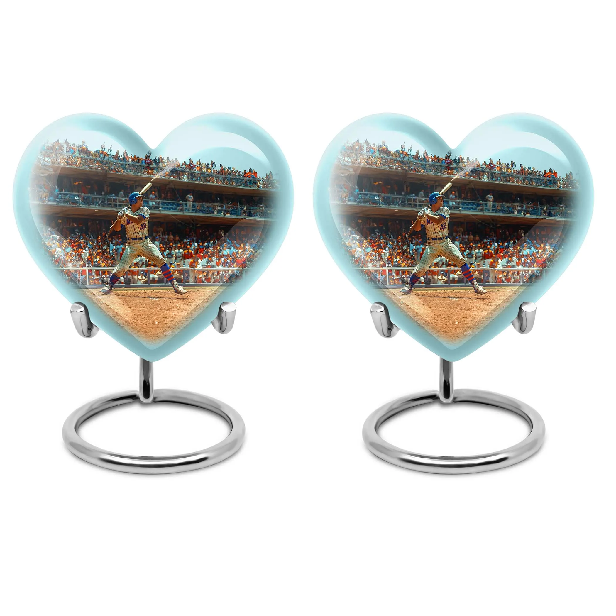 Embodying Love Baseball-Themed Butterfly Memorial Cremation Urn