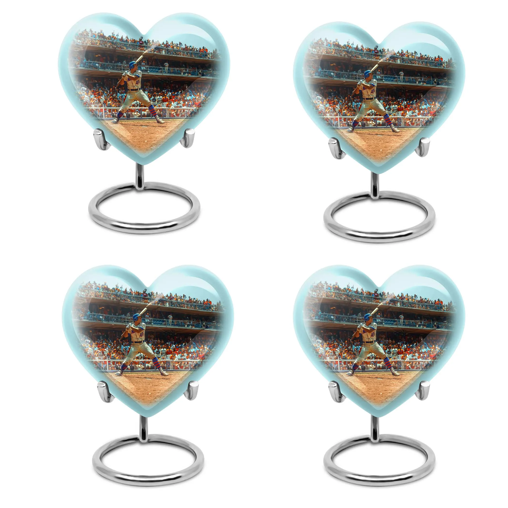 Embodying Love Baseball-Themed Butterfly Memorial Cremation Urn