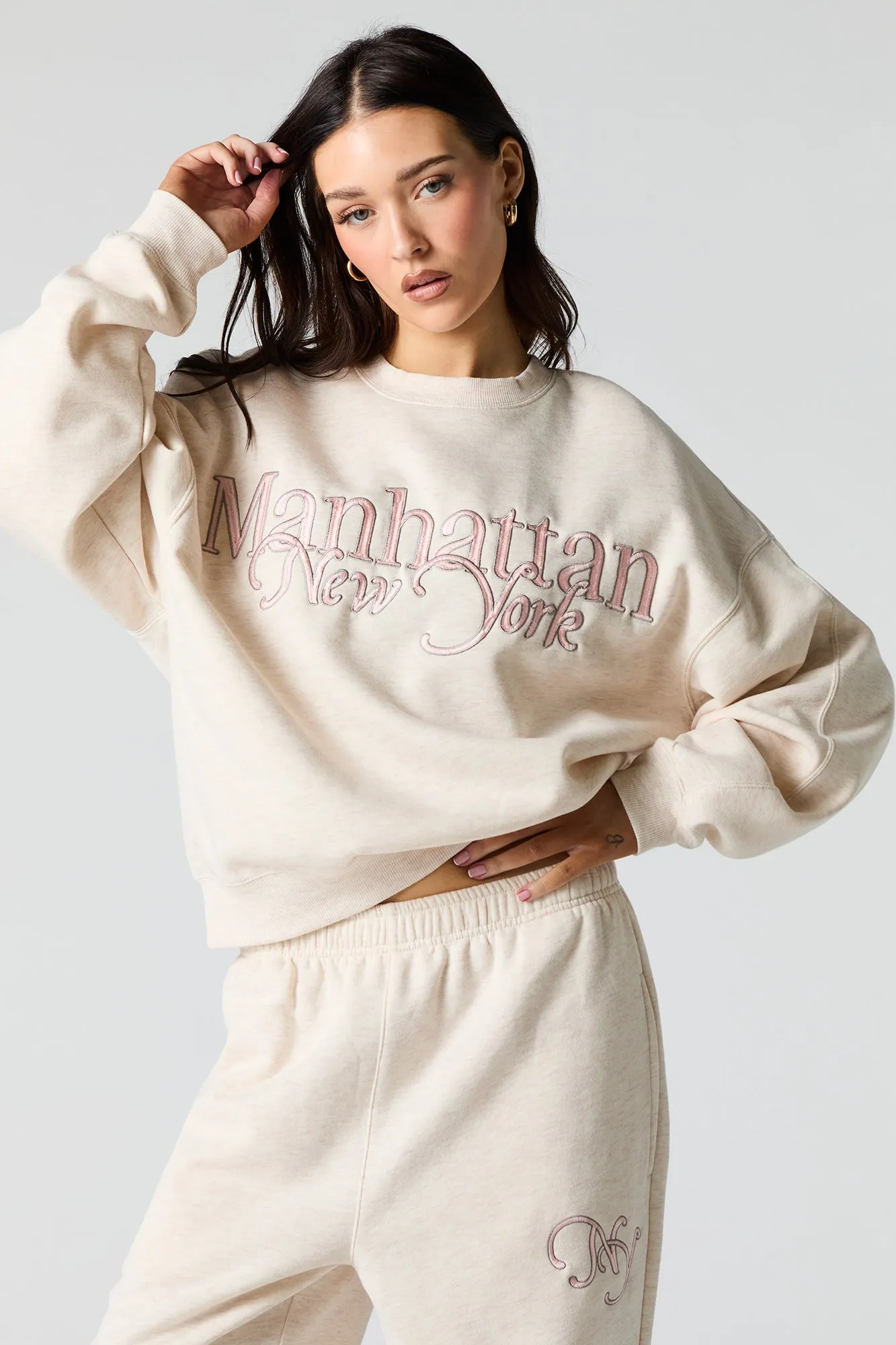 Embroidered Destination Sweatshirt