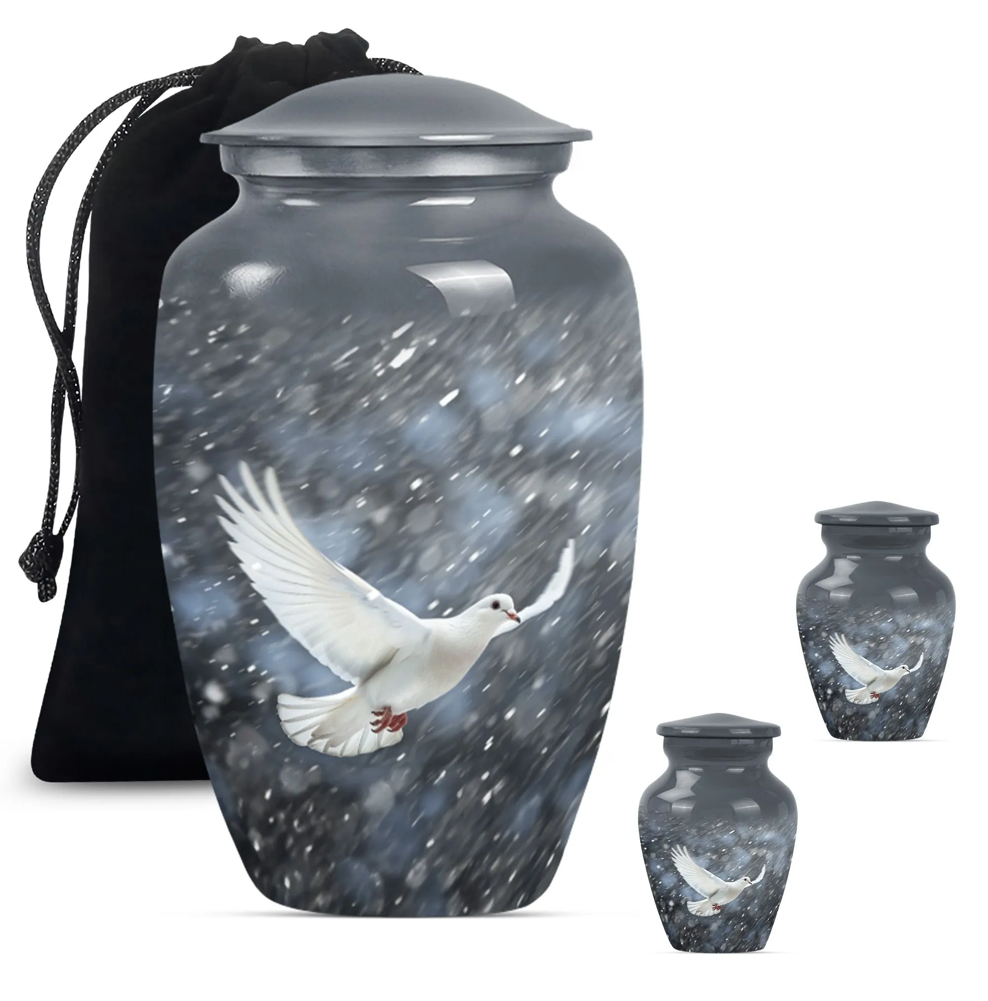Eternal Dove's Soothe - Commemorative Cremation Urn for Adults