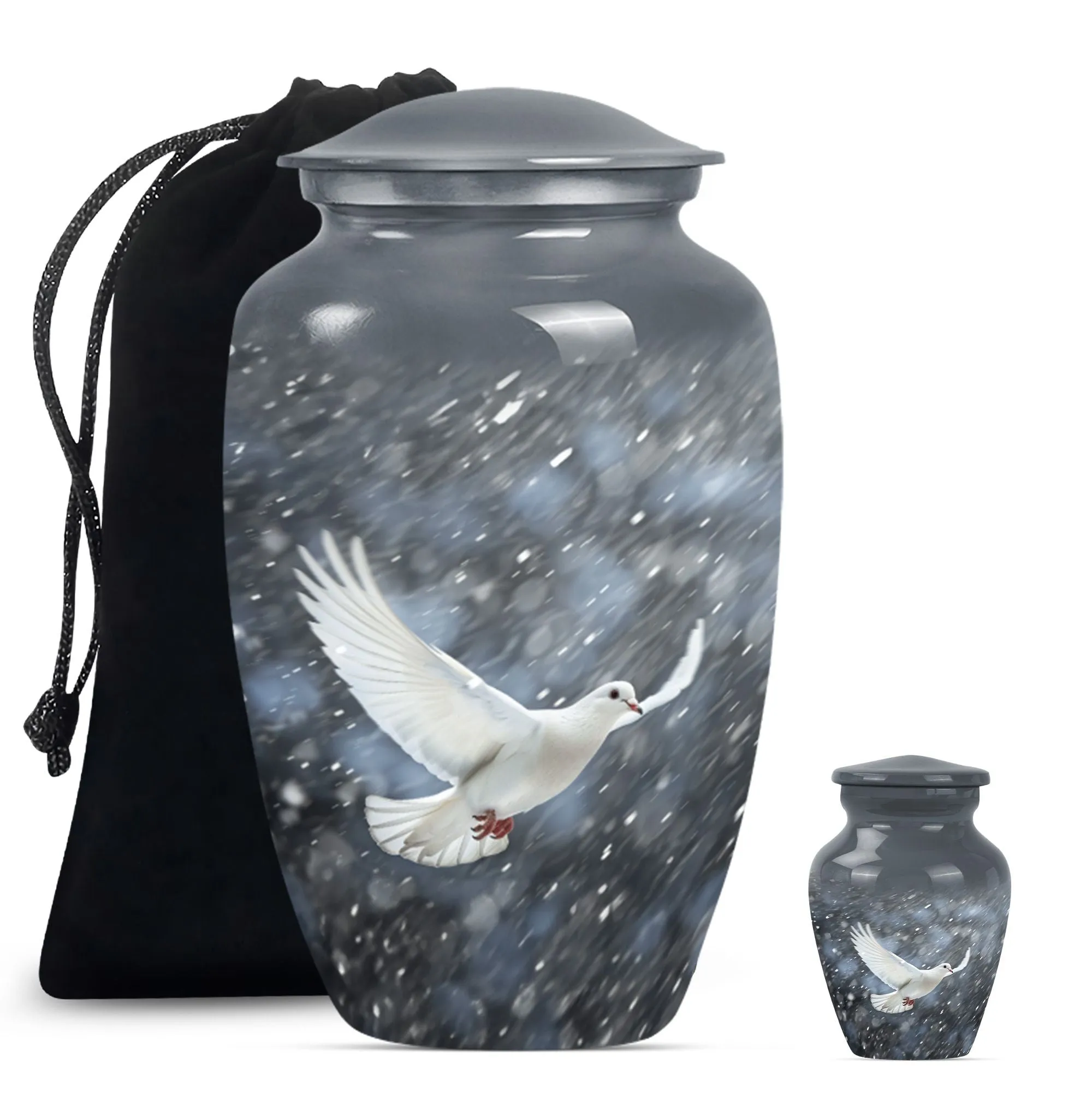 Eternal Dove's Soothe - Commemorative Cremation Urn for Adults