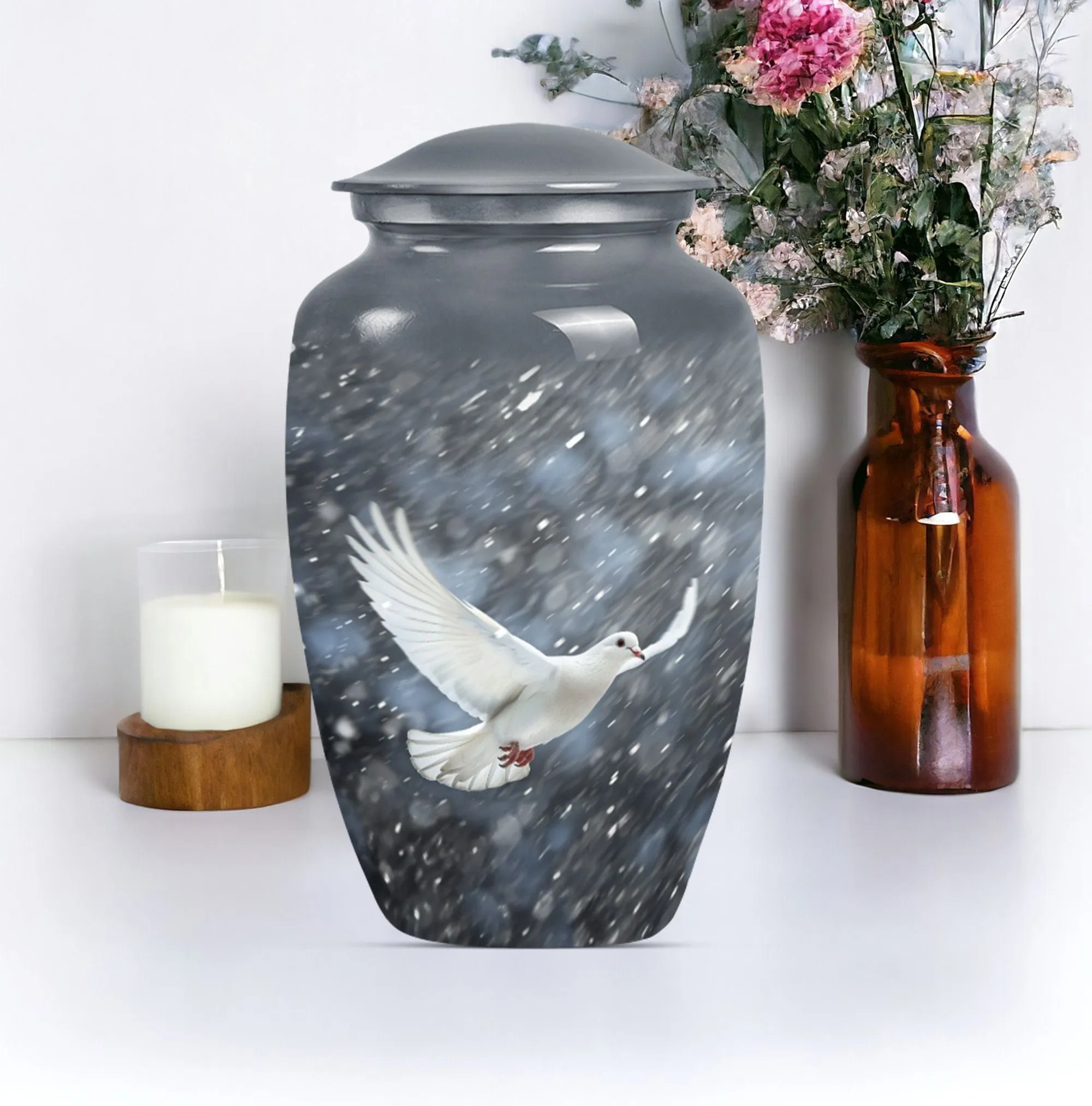 Eternal Dove's Soothe - Commemorative Cremation Urn for Adults