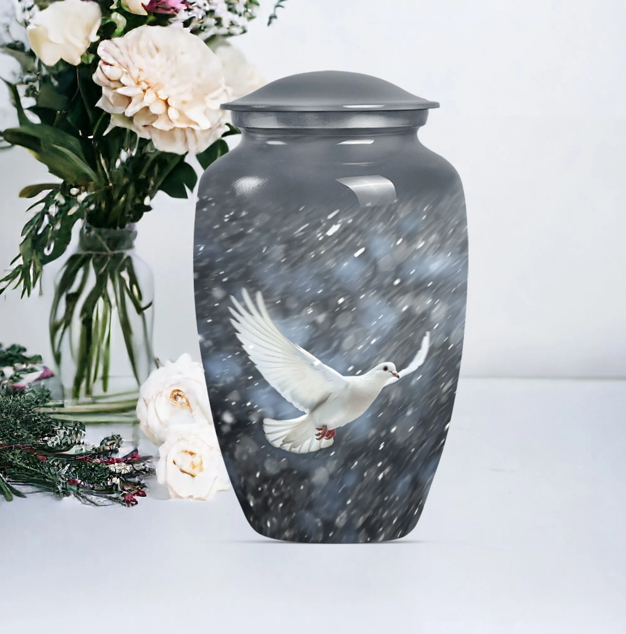 Eternal Dove's Soothe - Commemorative Cremation Urn for Adults