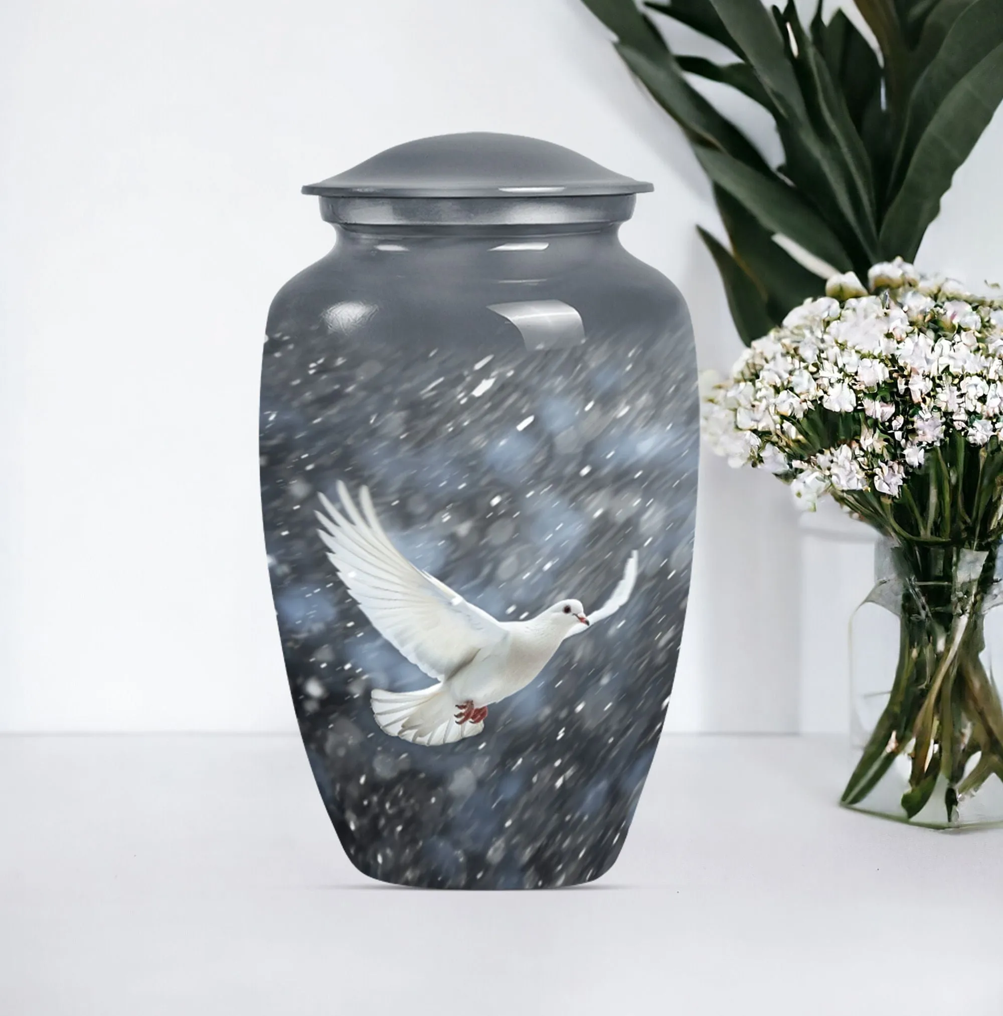 Eternal Dove's Soothe - Commemorative Cremation Urn for Adults
