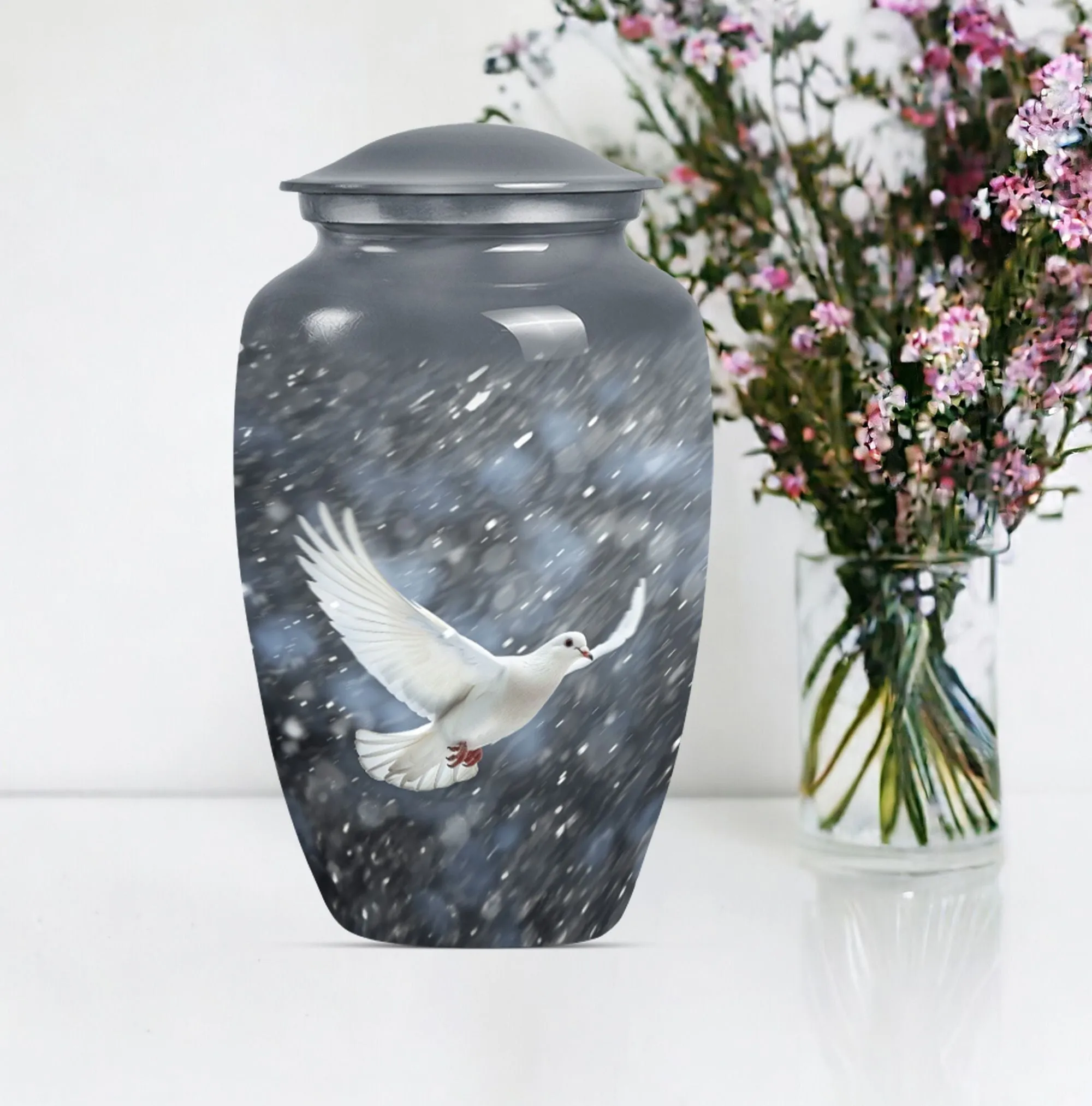 Eternal Dove's Soothe - Commemorative Cremation Urn for Adults