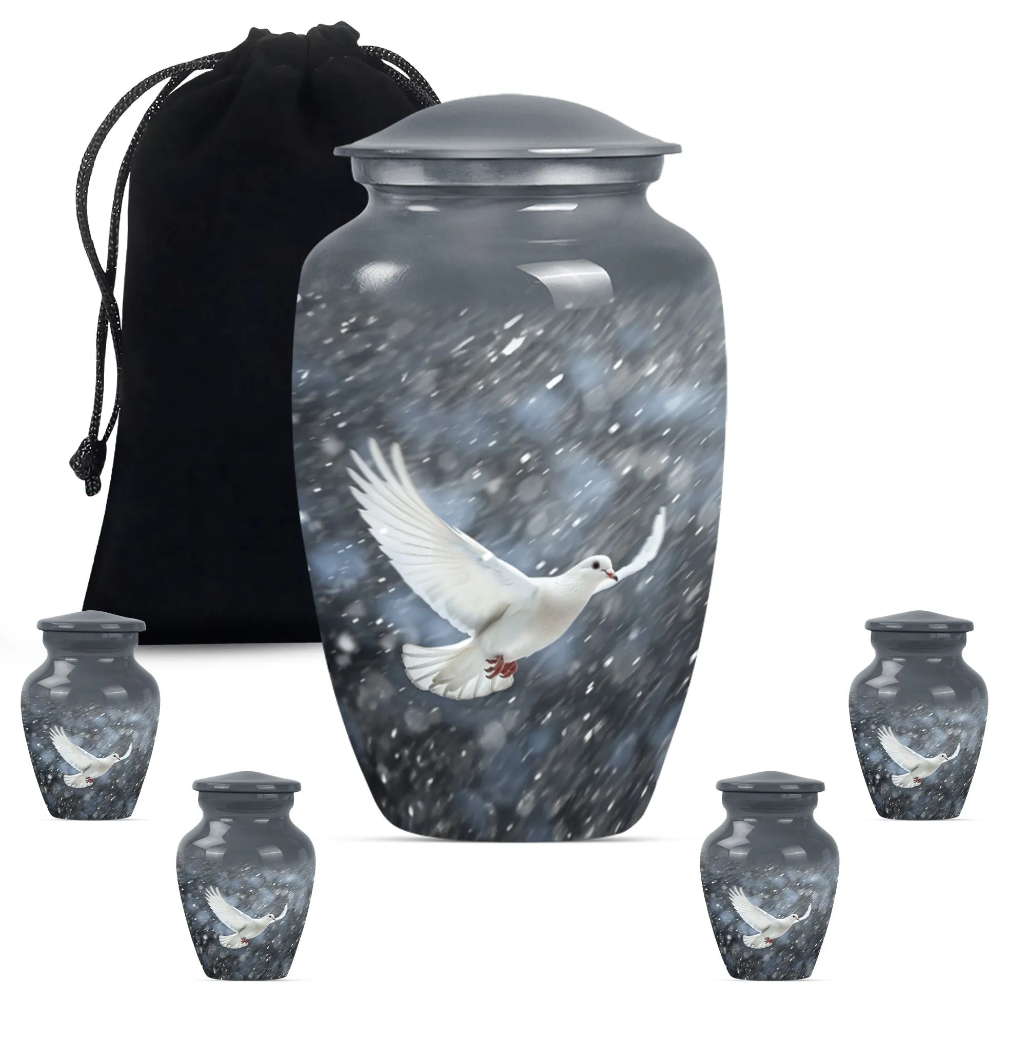 Eternal Dove's Soothe - Commemorative Cremation Urn for Adults