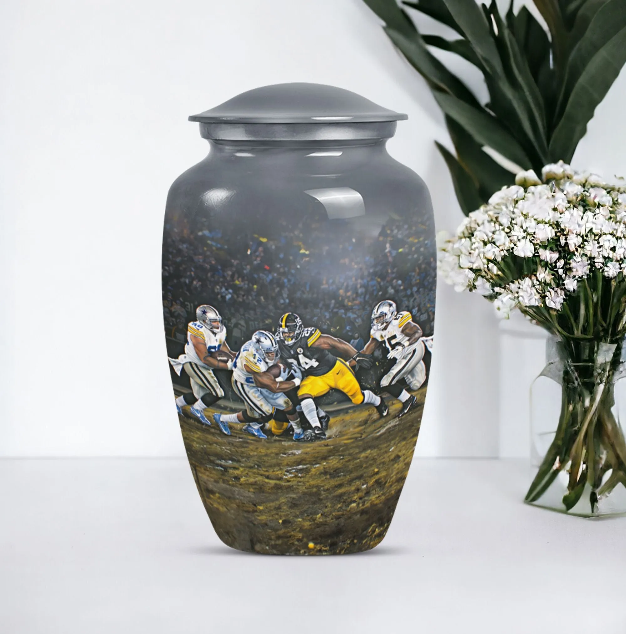 Eternal Haven Memorial Football Urn for Burial Ashes