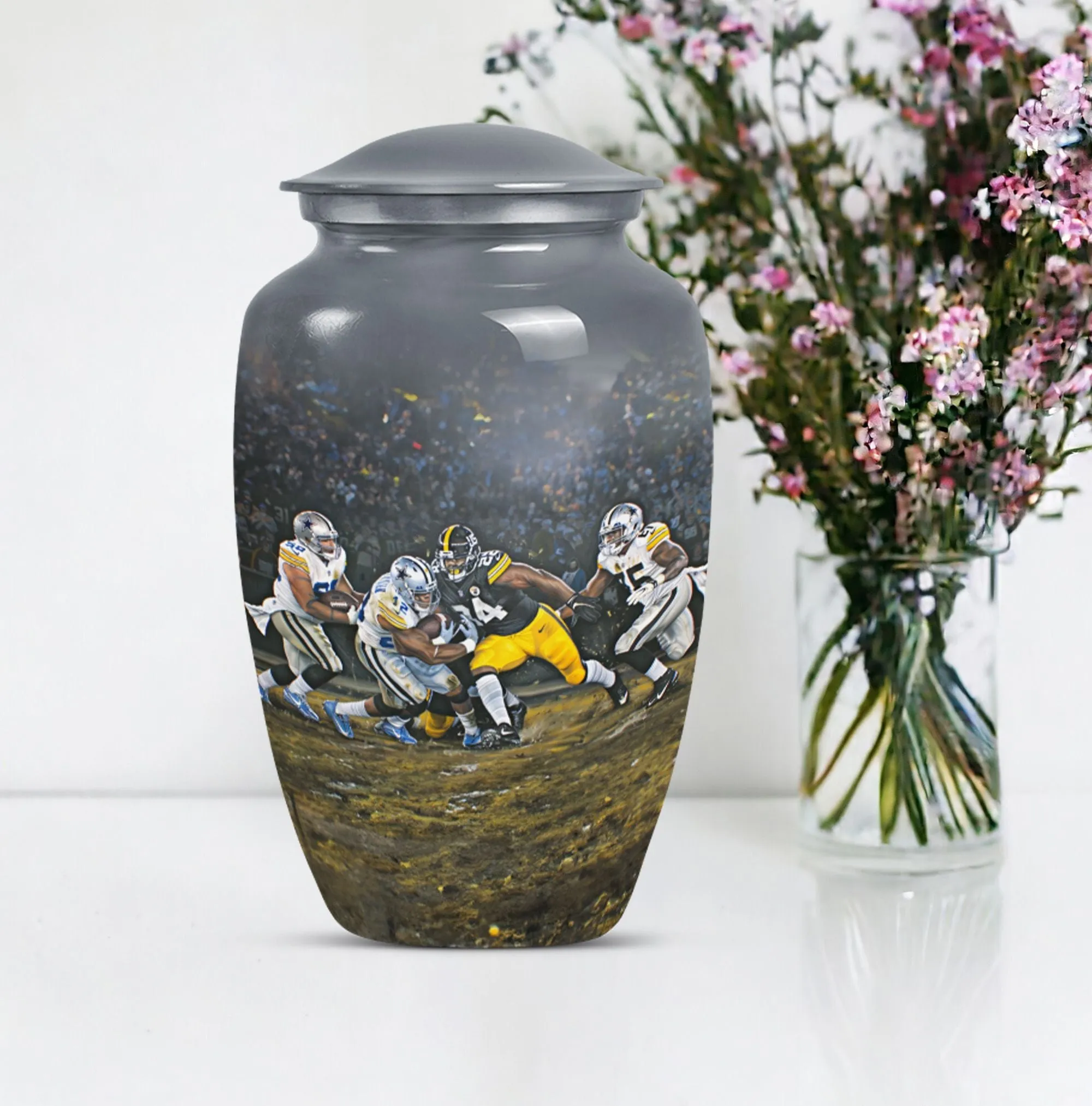 Eternal Haven Memorial Football Urn for Burial Ashes