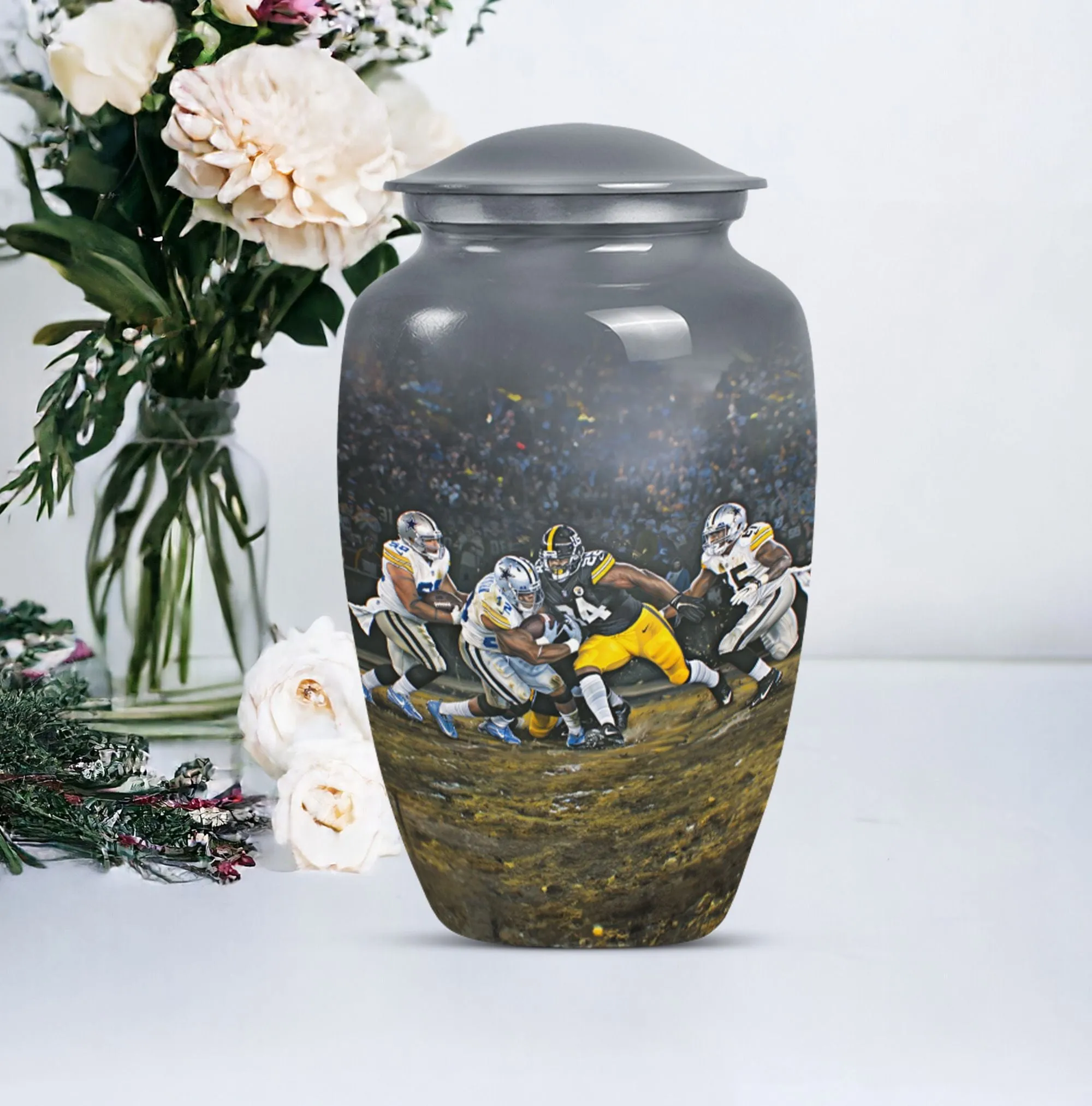 Eternal Haven Memorial Football Urn for Burial Ashes