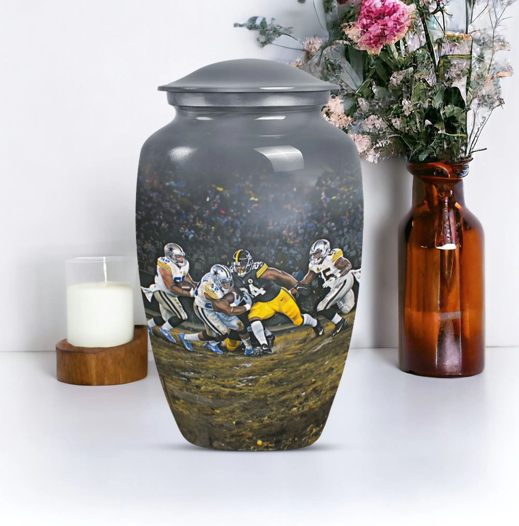 Eternal Haven Memorial Football Urn for Burial Ashes