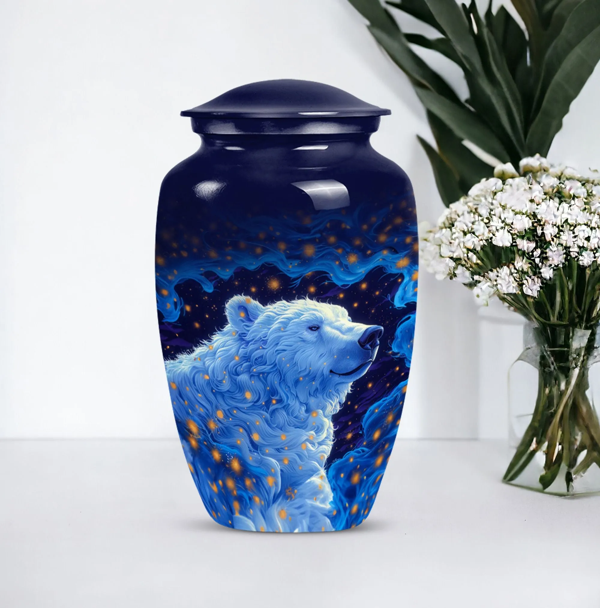Eternal Peace: Bear Memoriam - Cherished Mom's Cremation Urn