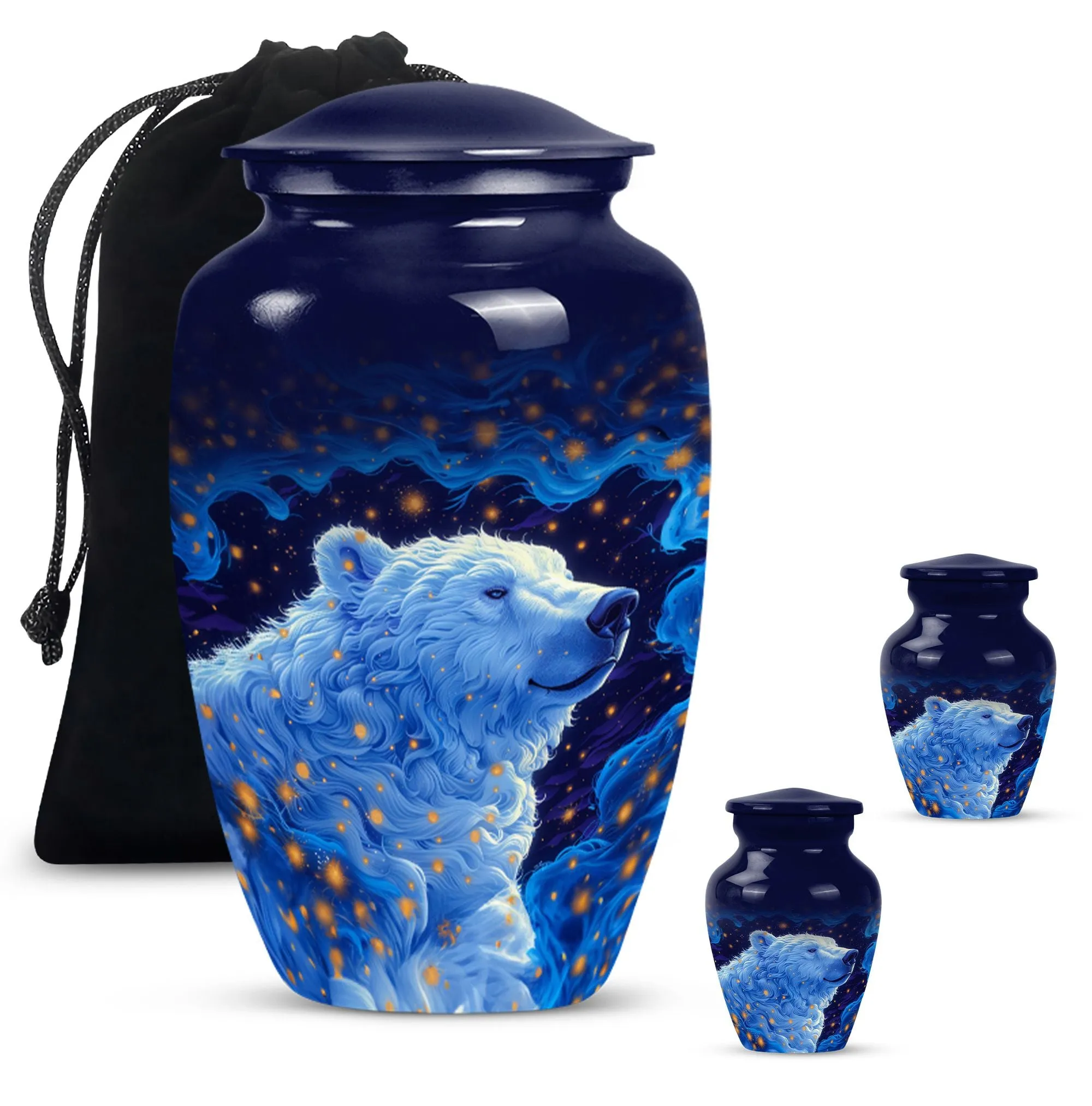Eternal Peace: Bear Memoriam - Cherished Mom's Cremation Urn