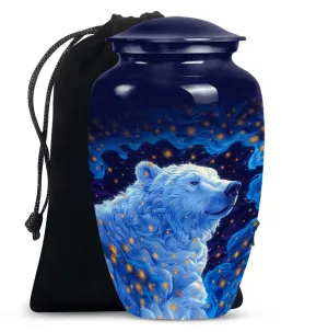 Eternal Peace: Bear Memoriam - Cherished Mom's Cremation Urn