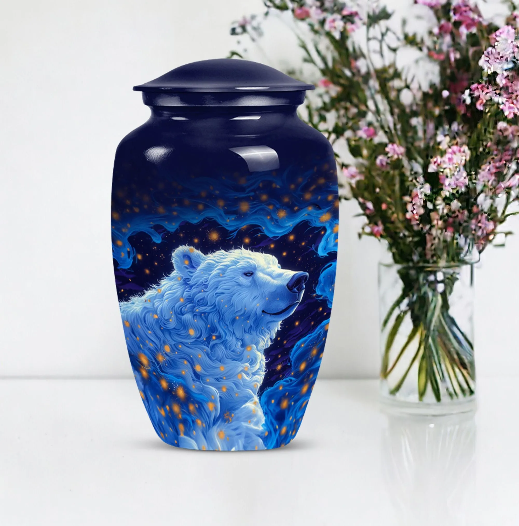 Eternal Peace: Bear Memoriam - Cherished Mom's Cremation Urn