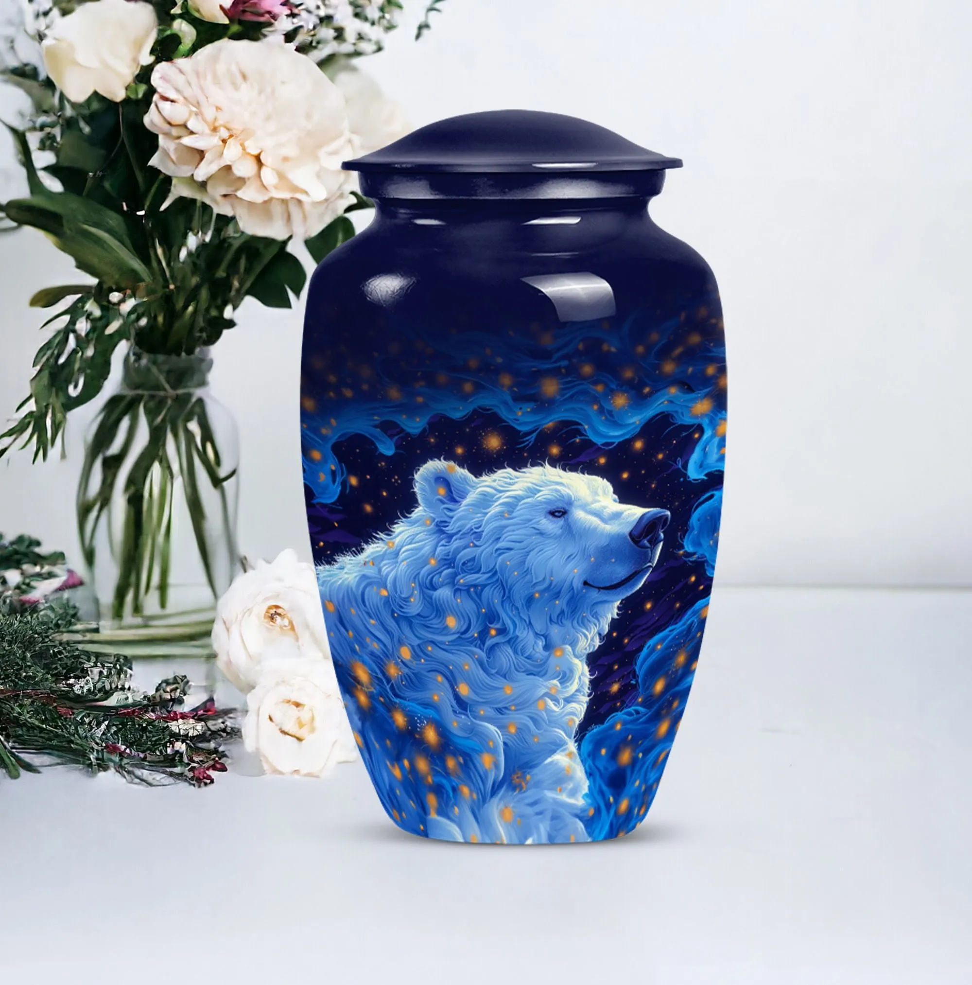 Eternal Peace: Bear Memoriam - Cherished Mom's Cremation Urn