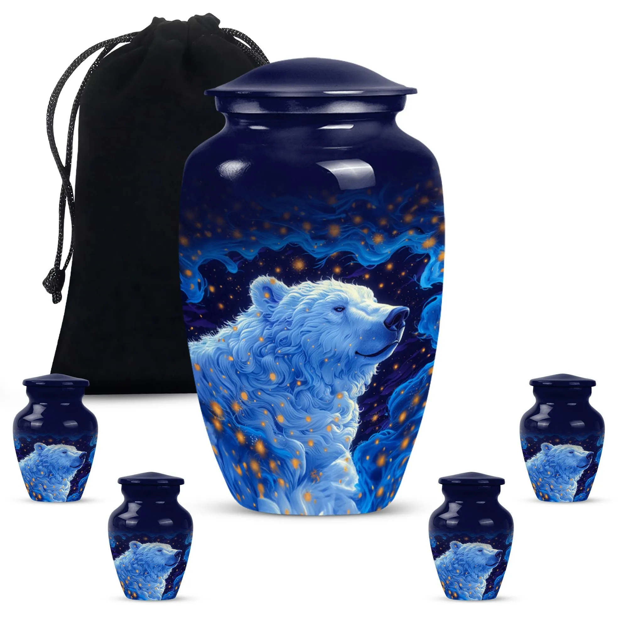 Eternal Peace: Bear Memoriam - Cherished Mom's Cremation Urn
