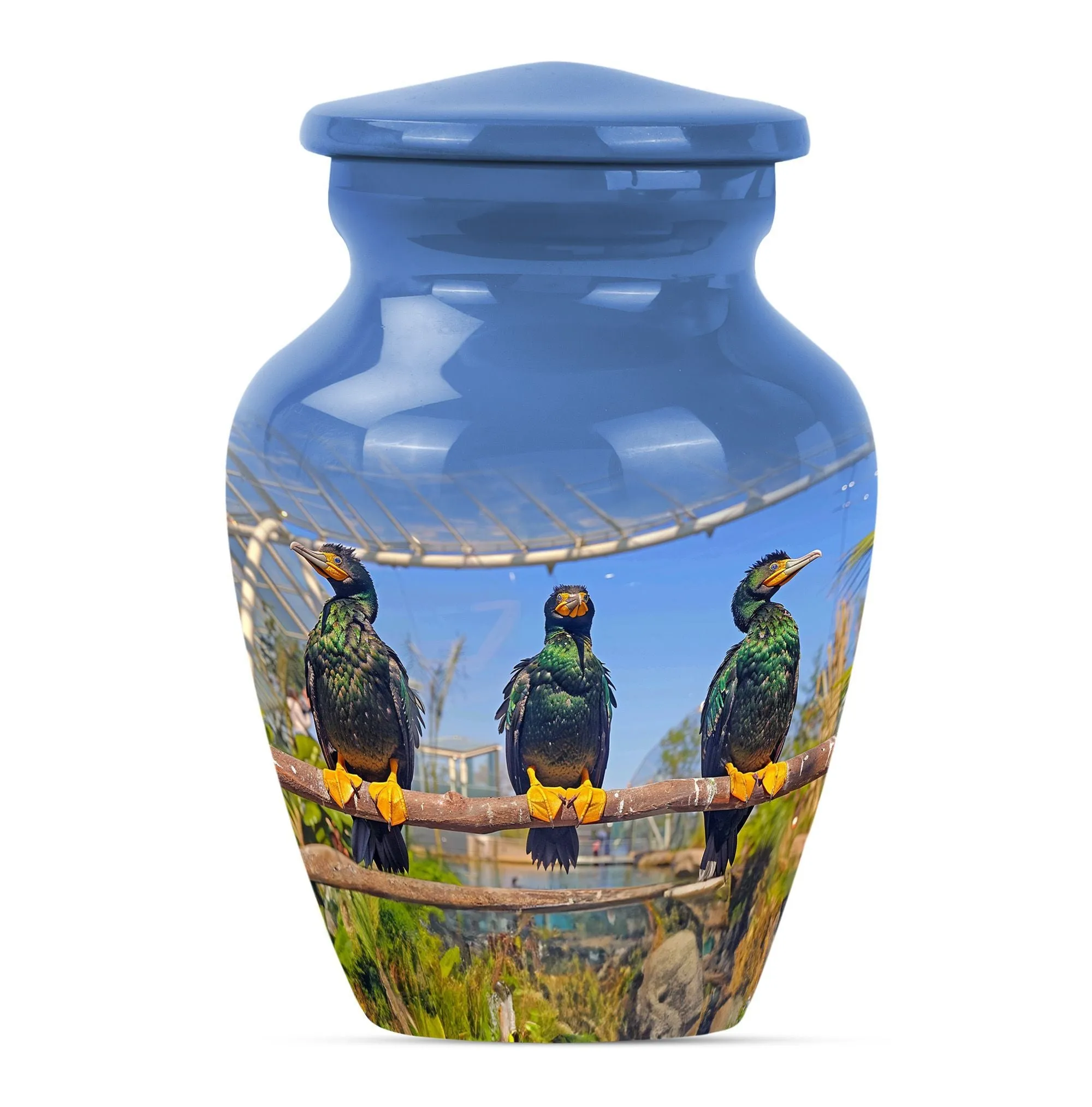 Eternal Puffin Bird Estuary - Medium Sized Remembrance Urn