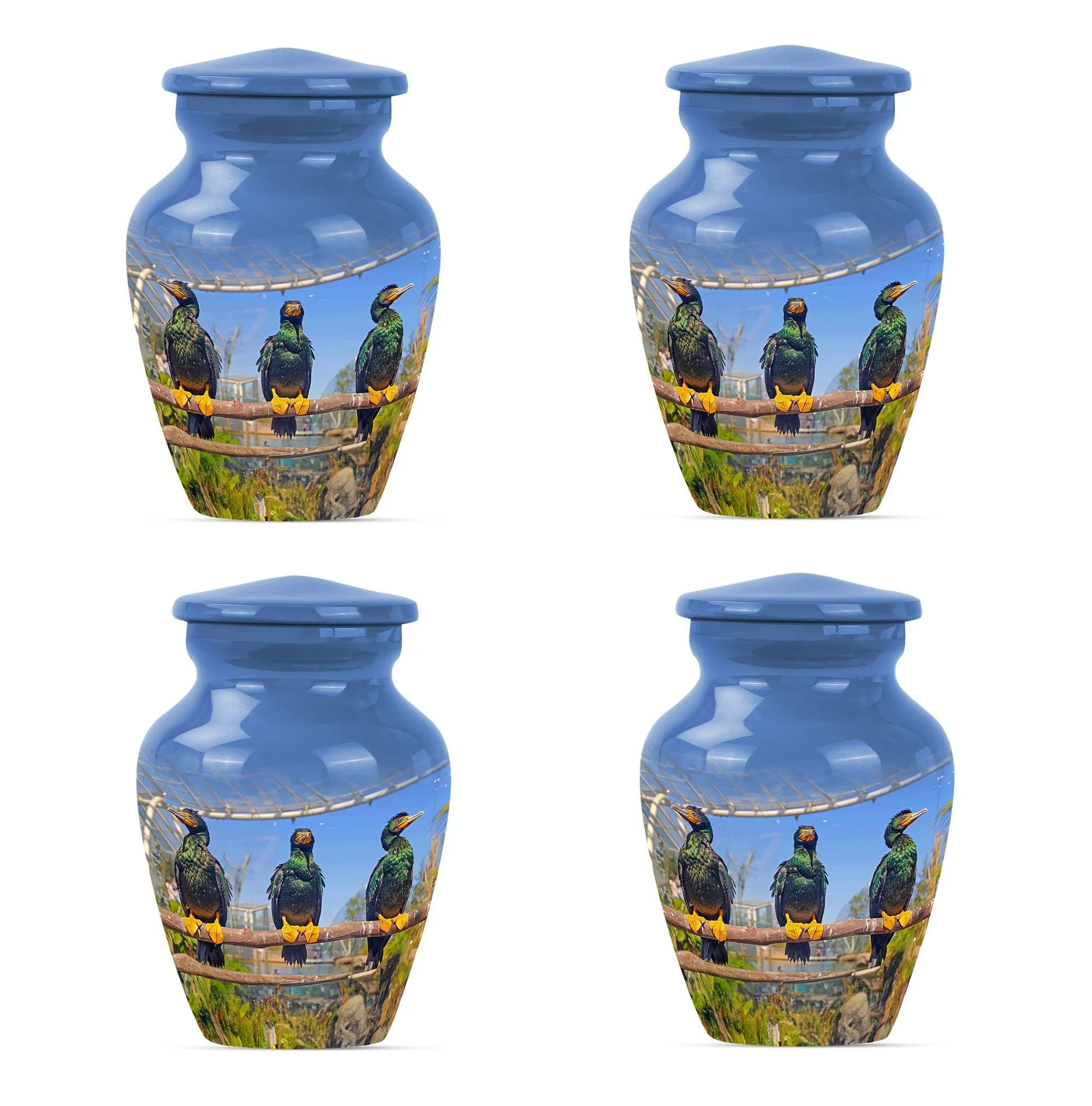 Eternal Puffin Bird Estuary - Medium Sized Remembrance Urn