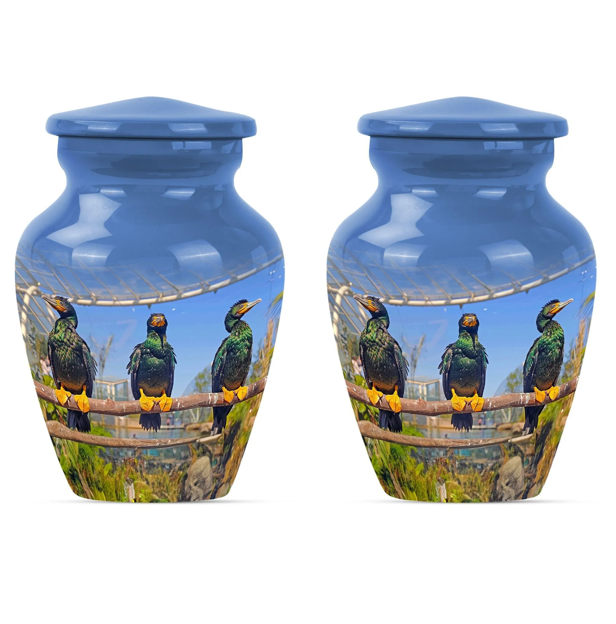 Eternal Puffin Bird Estuary - Medium Sized Remembrance Urn