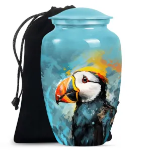Eternal Puffin Bird Homage Urn - A Resilient Keepsake Urn