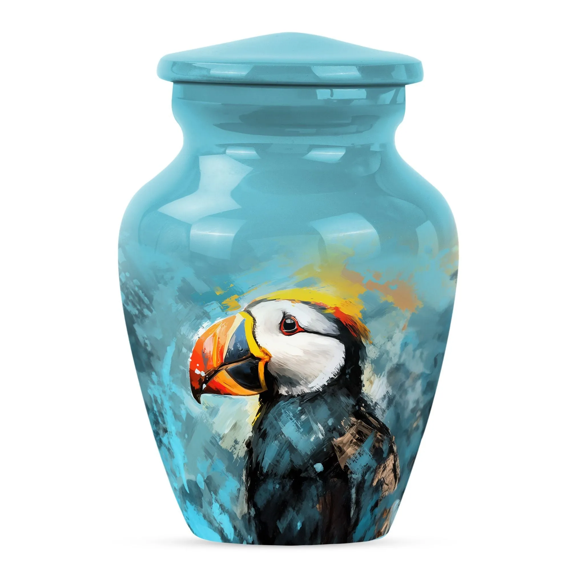 Eternal Puffin Bird Homage Urn - A Resilient Keepsake Urn