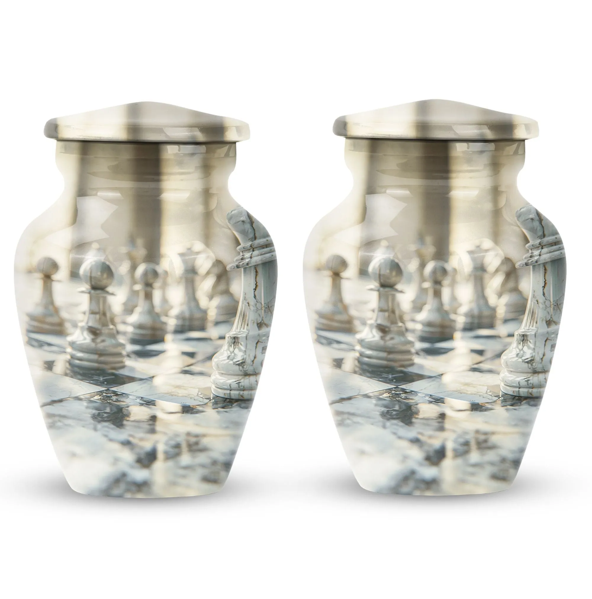 Eternal Rest Abstract Urn: Funeral Cremation Urn