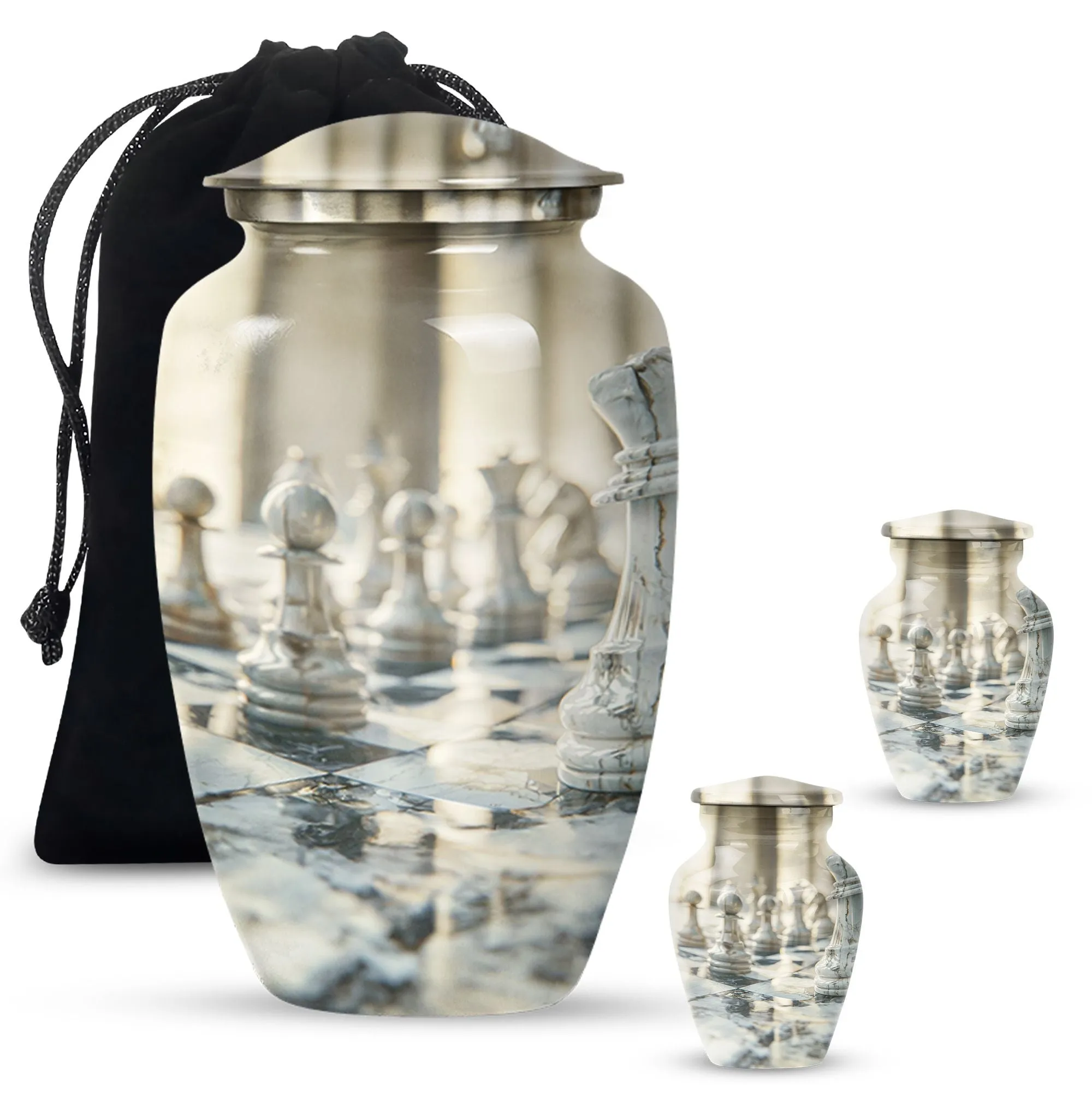 Eternal Rest Abstract Urn: Funeral Cremation Urn