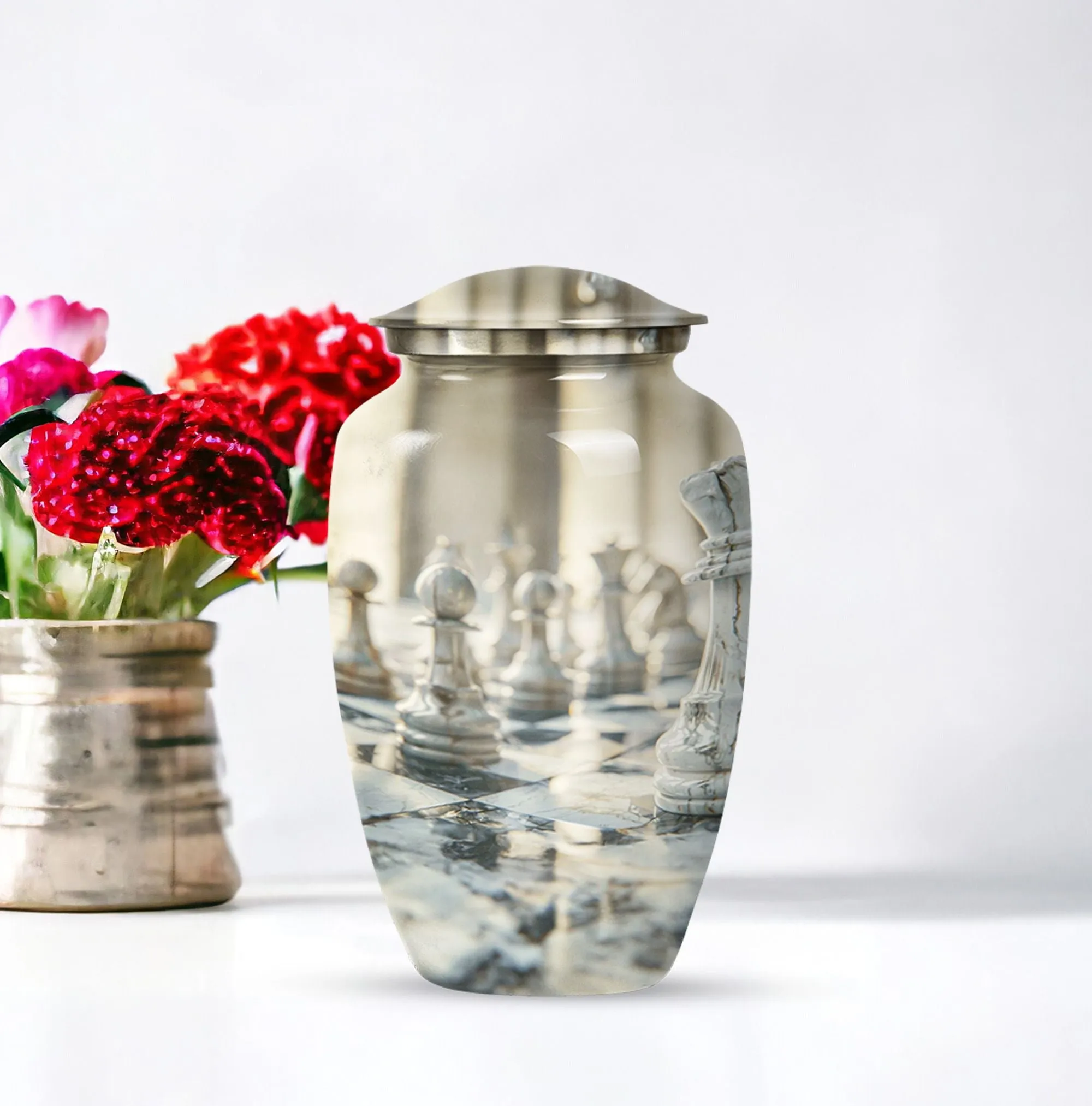 Eternal Rest Abstract Urn: Funeral Cremation Urn