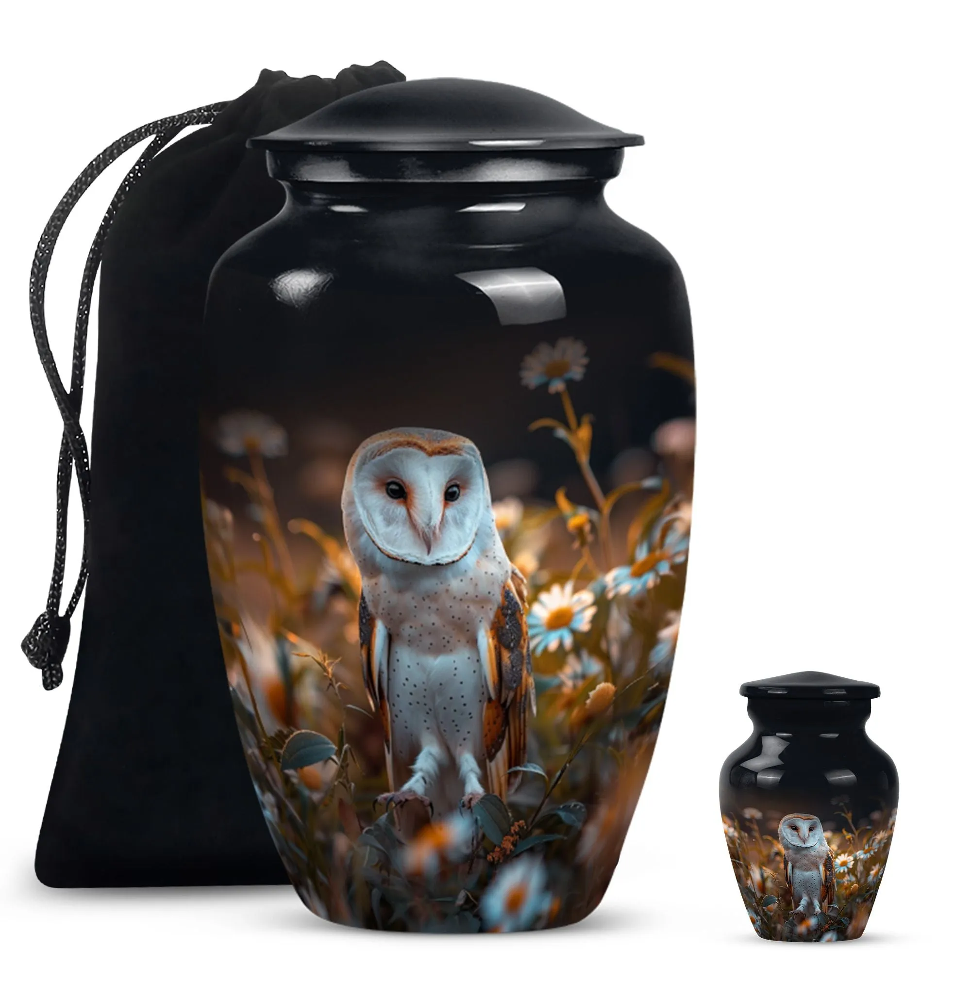Eternal Rest - Classic Barn Owl Adult Cremation Urn for Women