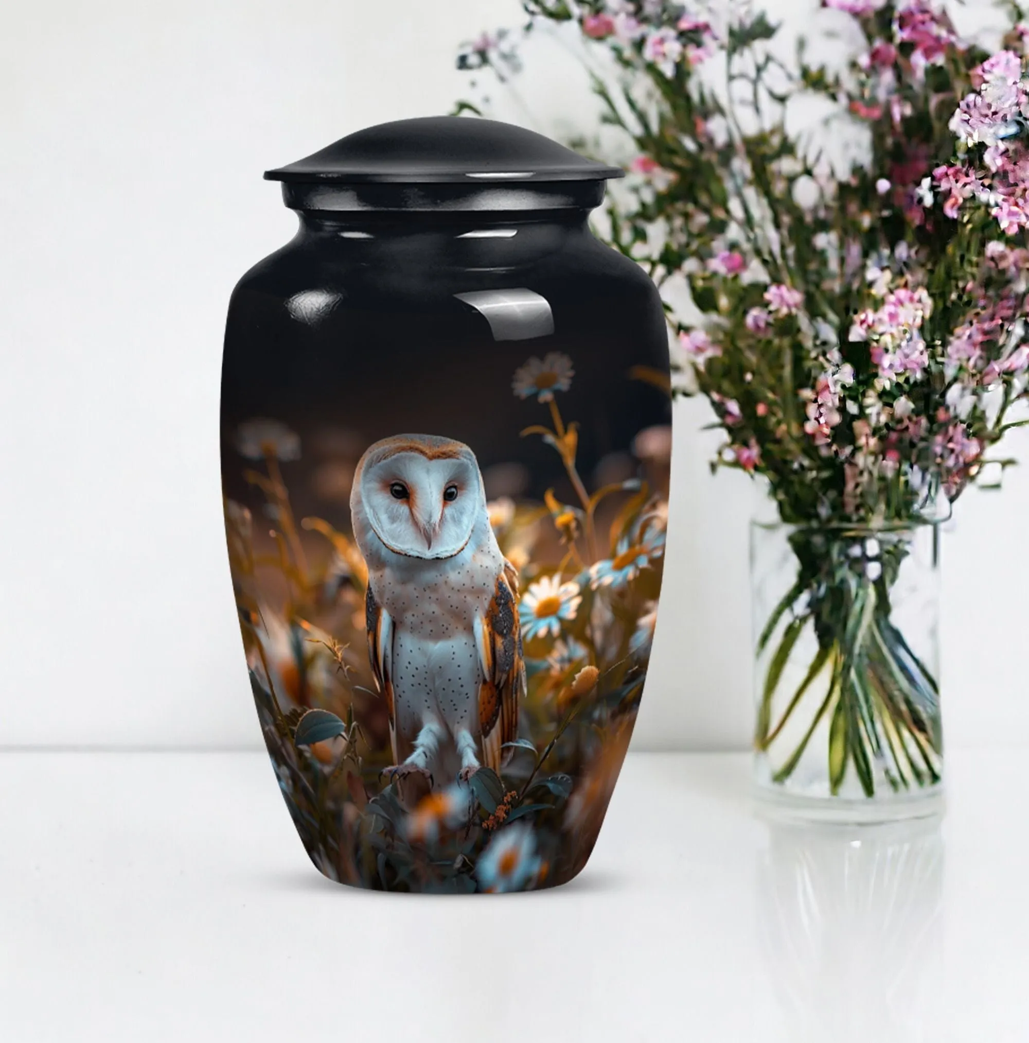 Eternal Rest - Classic Barn Owl Adult Cremation Urn for Women
