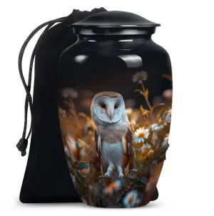 Eternal Rest - Classic Barn Owl Adult Cremation Urn for Women