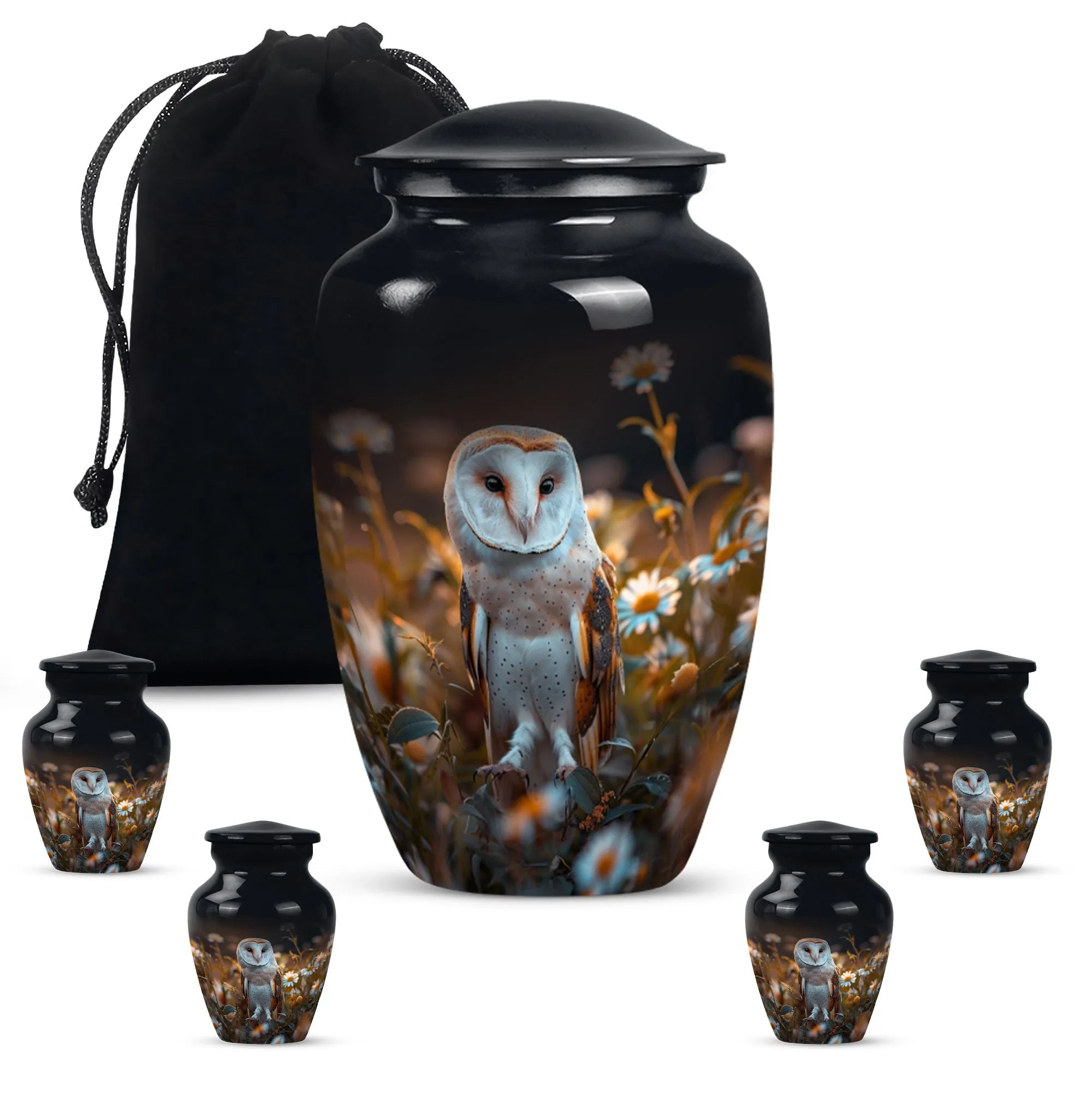 Eternal Rest - Classic Barn Owl Adult Cremation Urn for Women