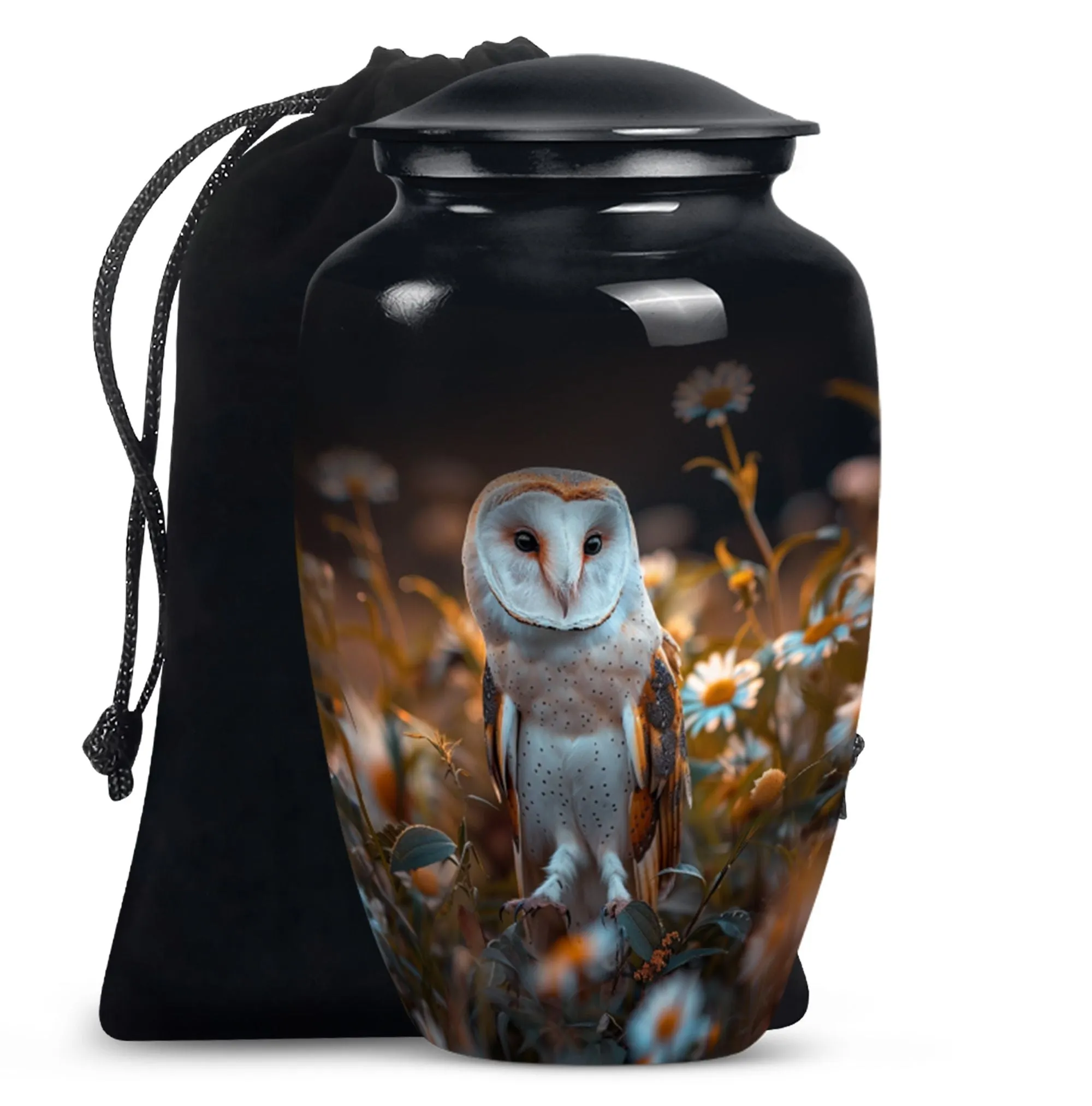 Eternal Rest - Classic Barn Owl Adult Cremation Urn for Women