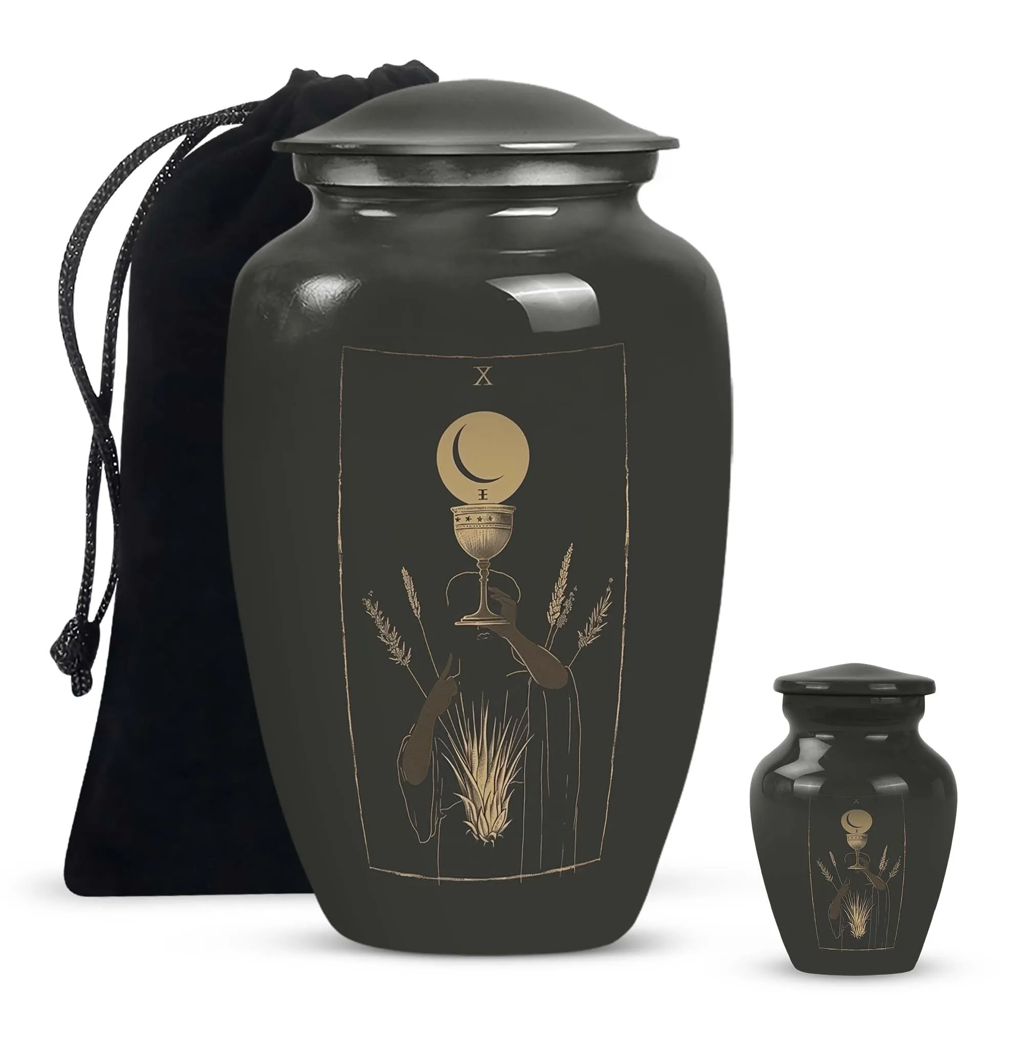 Eternal Sanctuary Tarot Urn: Cremation Accessory for Adults