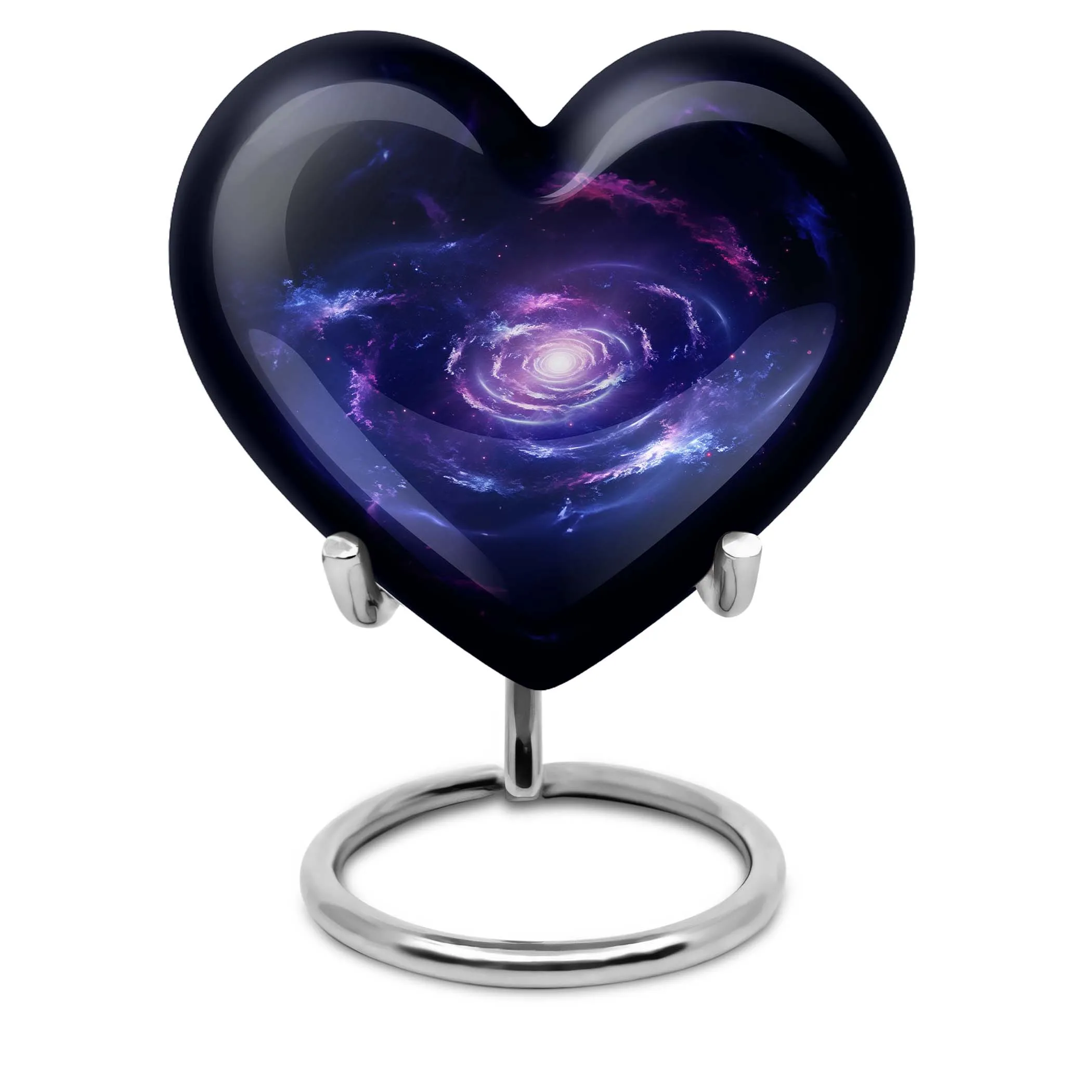Eternal Serenity: Galaxy Urn Purple Meadow Design