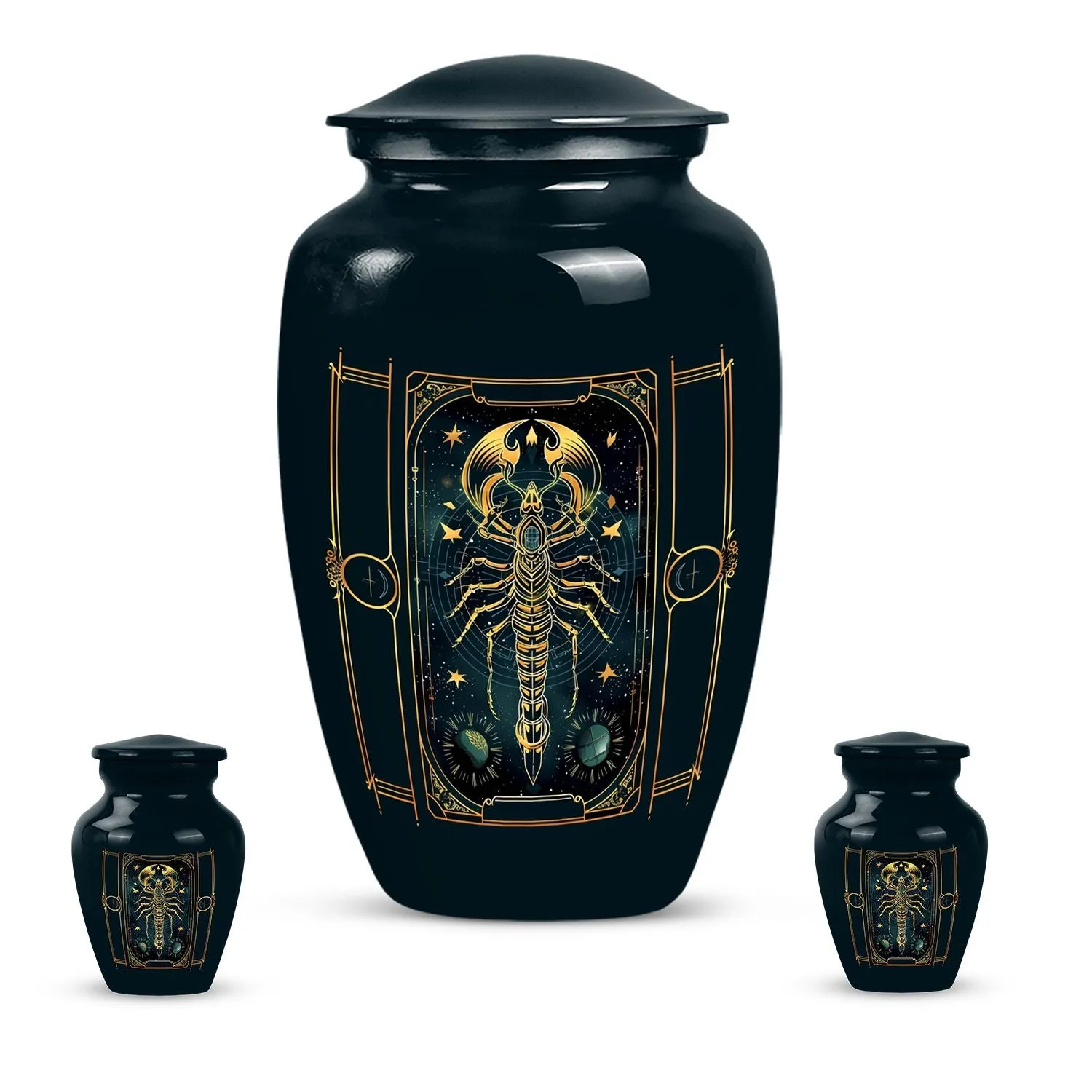 Eternal Starlight: Zodiac-Inspired Memorial Urn For Ashes